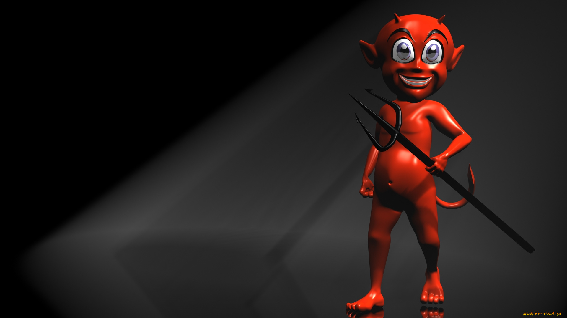 3д, графика, humor, юмор, чертенок