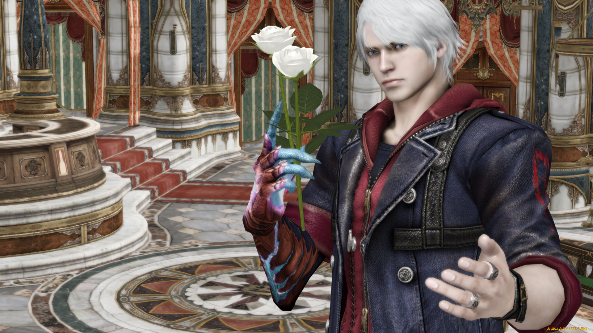 3д, графика, people, люди, розы, мужчина