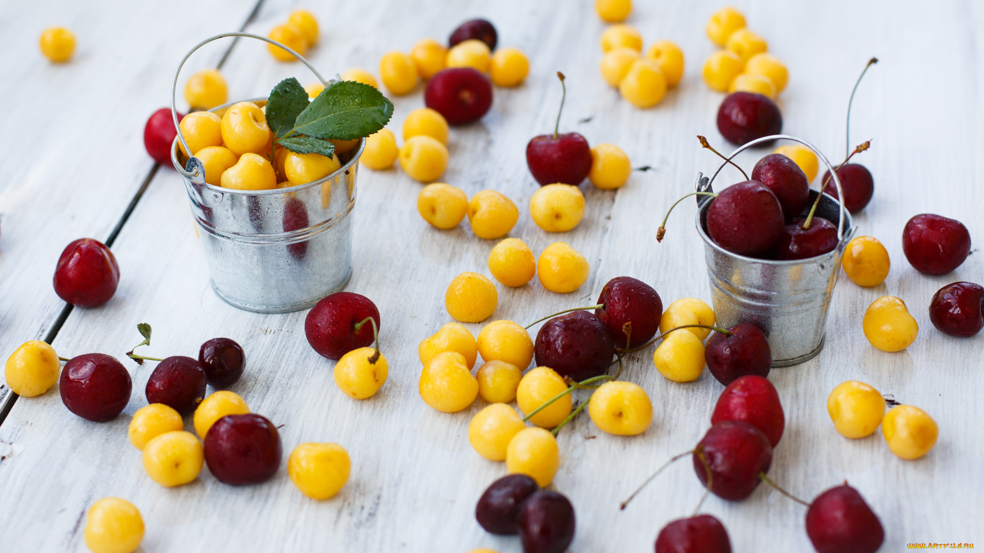 еда, вишня, черешня, россыпь