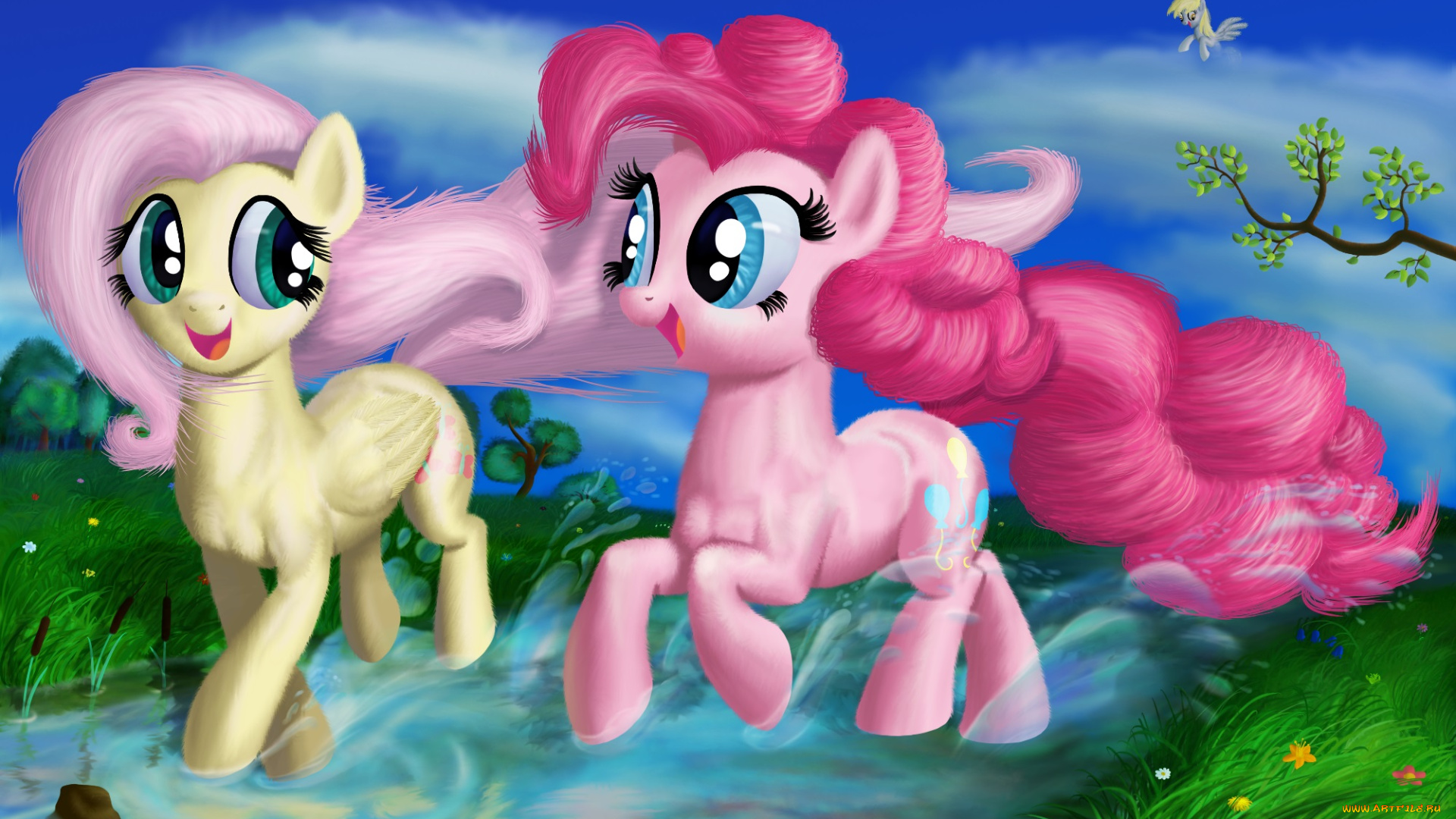 рисованные, животные, сказочные, мифические, лошадки