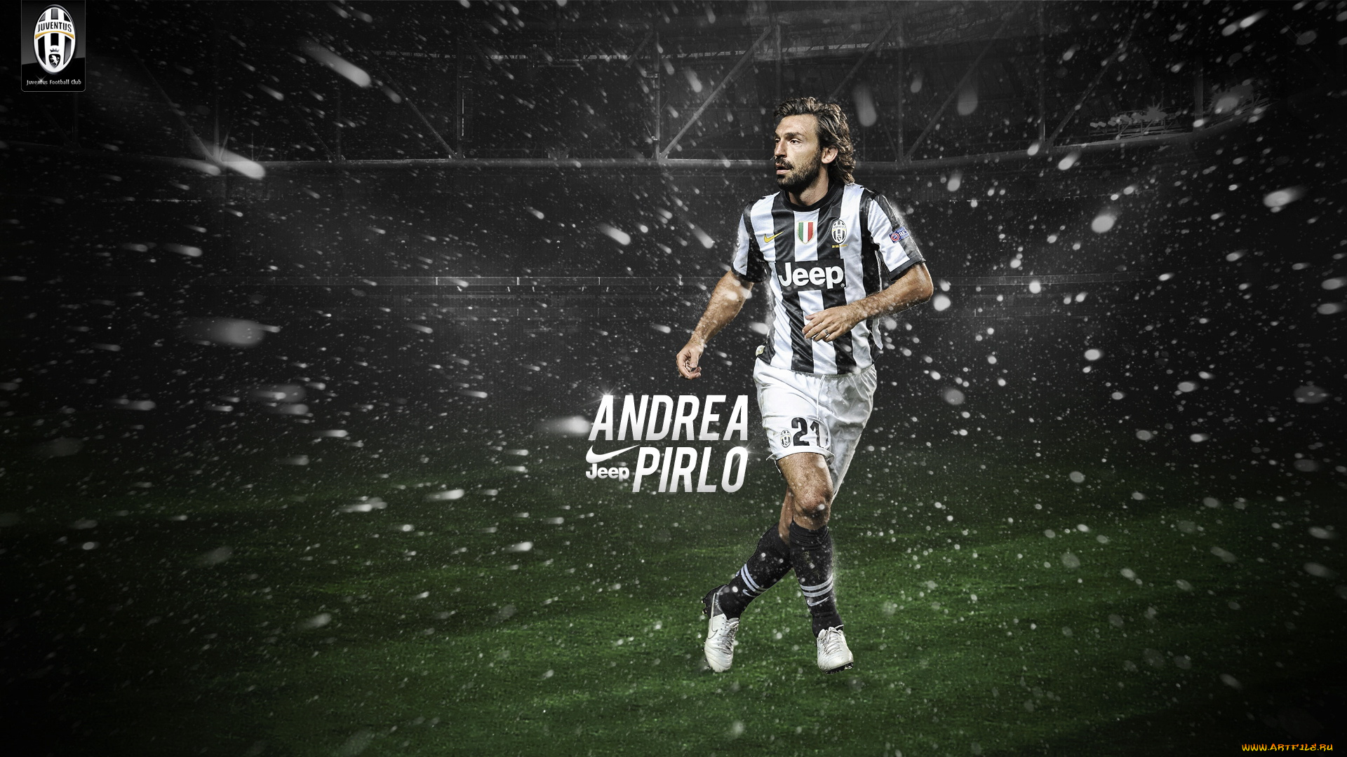 спорт, футбол, игрок, снег