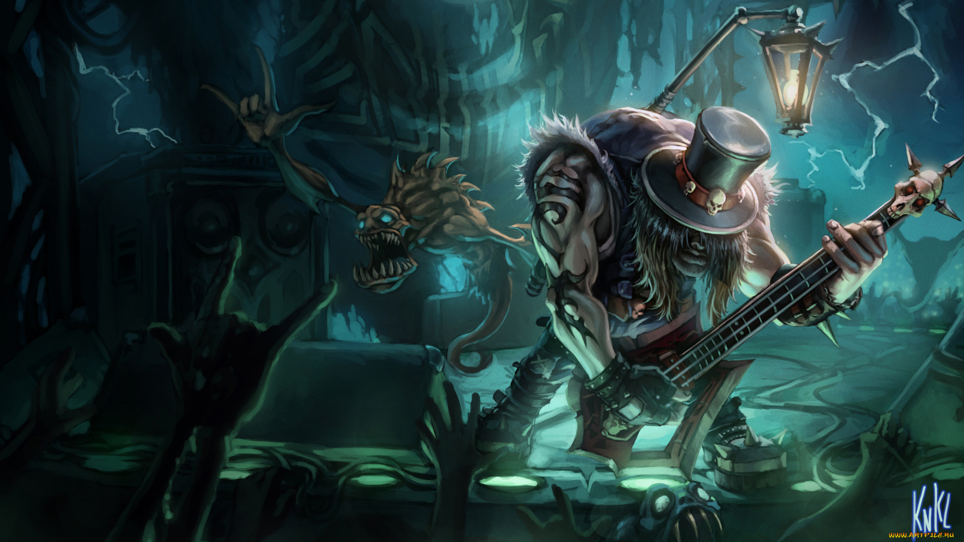 видео, игры, league, of, legends, фонарь, существа