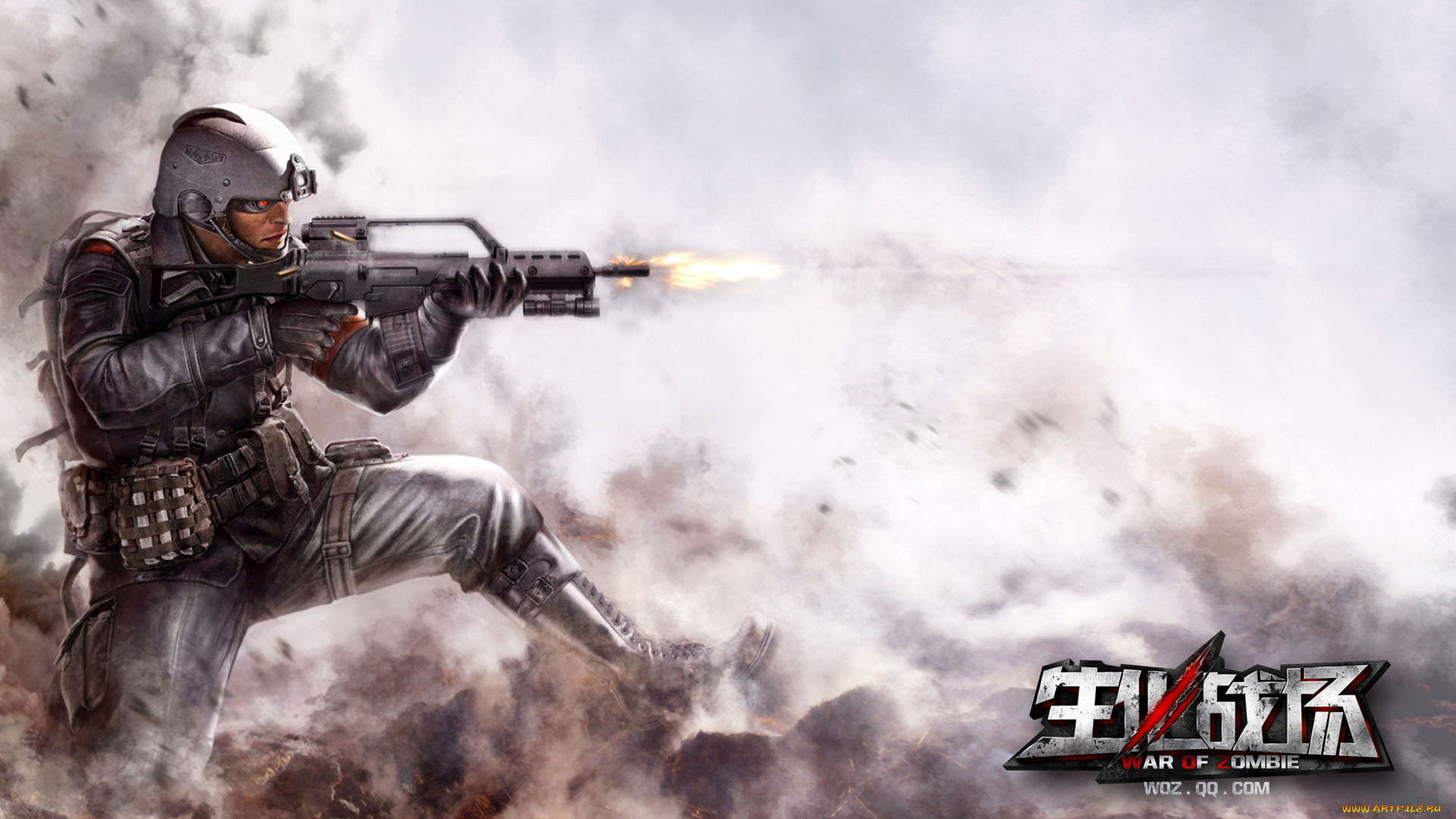 war, of, zombie, видео, игры, солдат