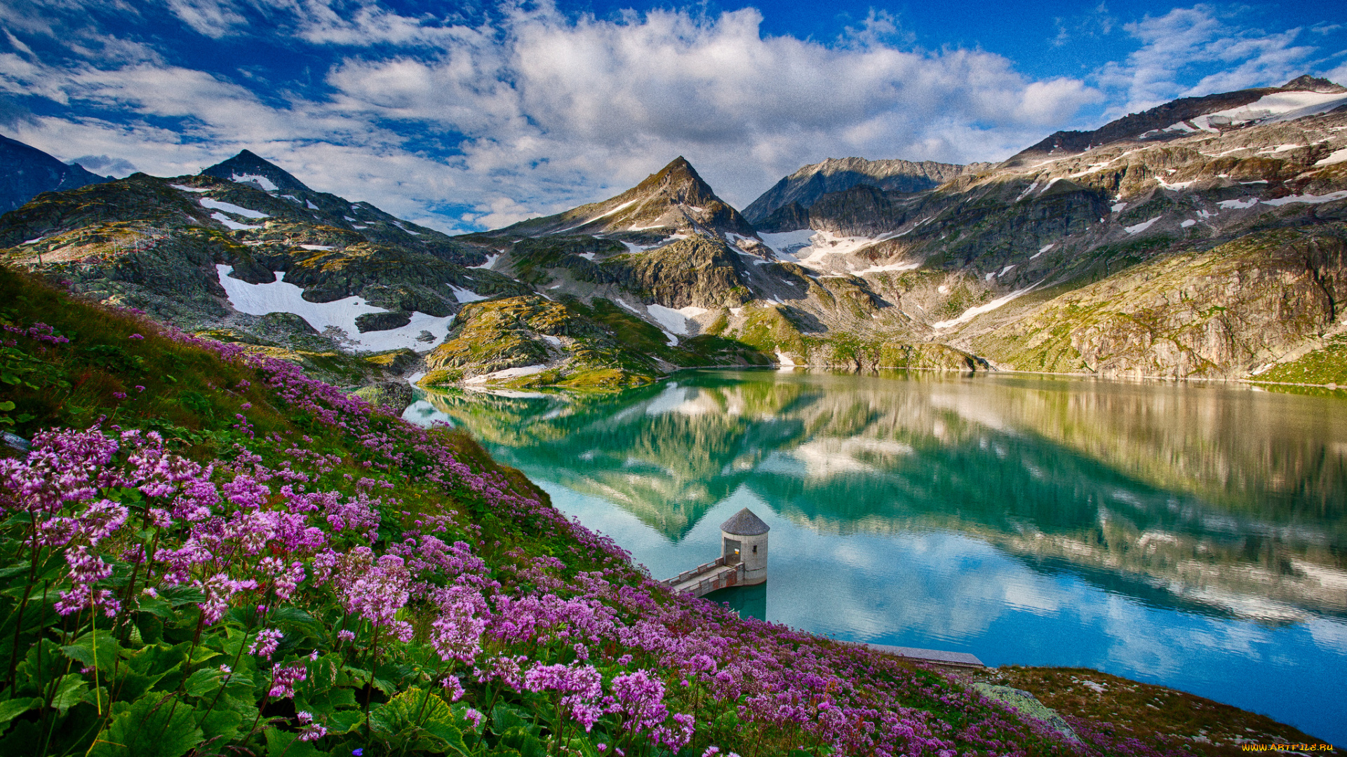 wei&, 223, see, glacier, austria, природа, реки, озера, цветы, пейзаж, озеро, горы, австрия, weissee
