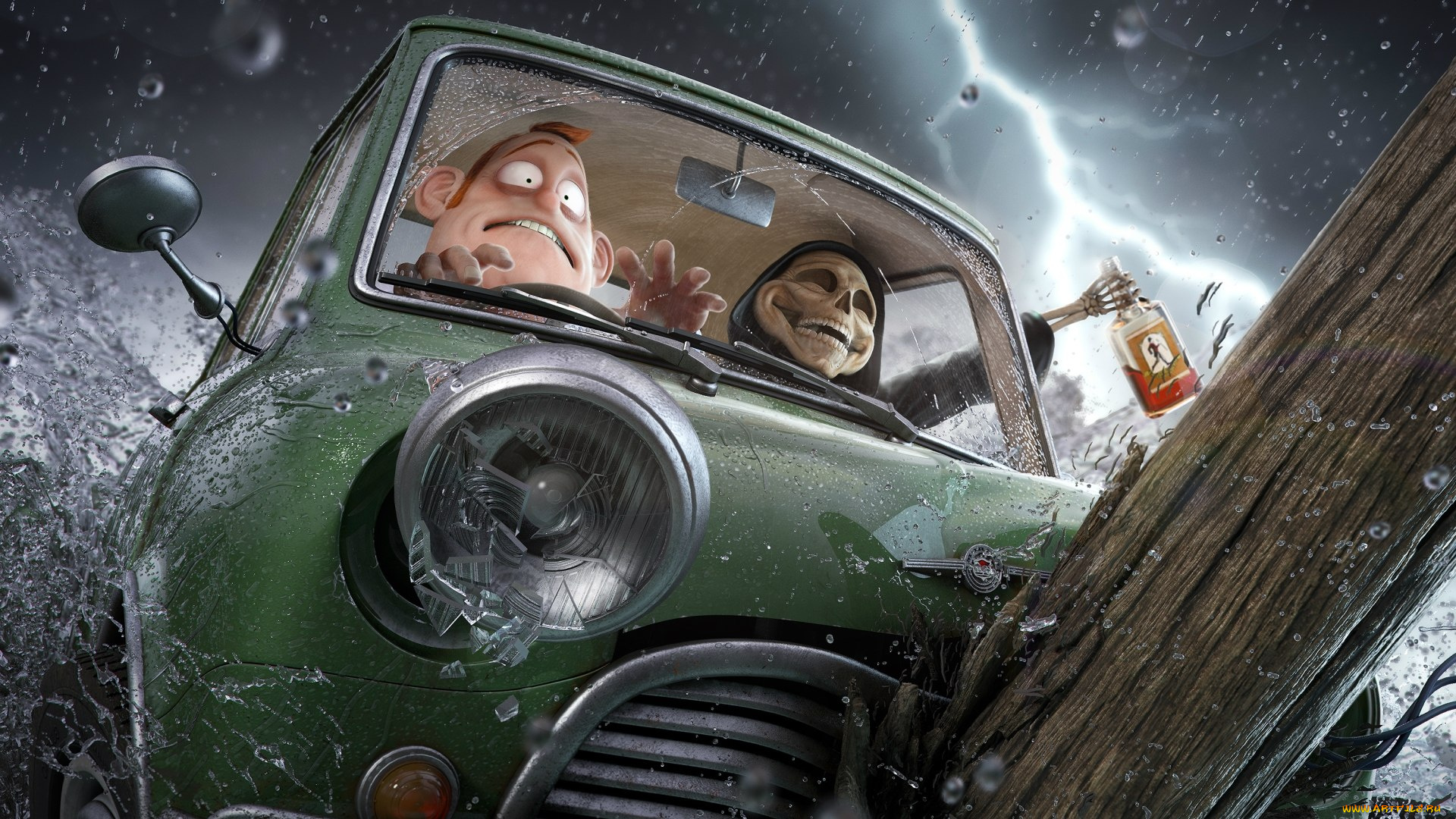 юмор, приколы, авария