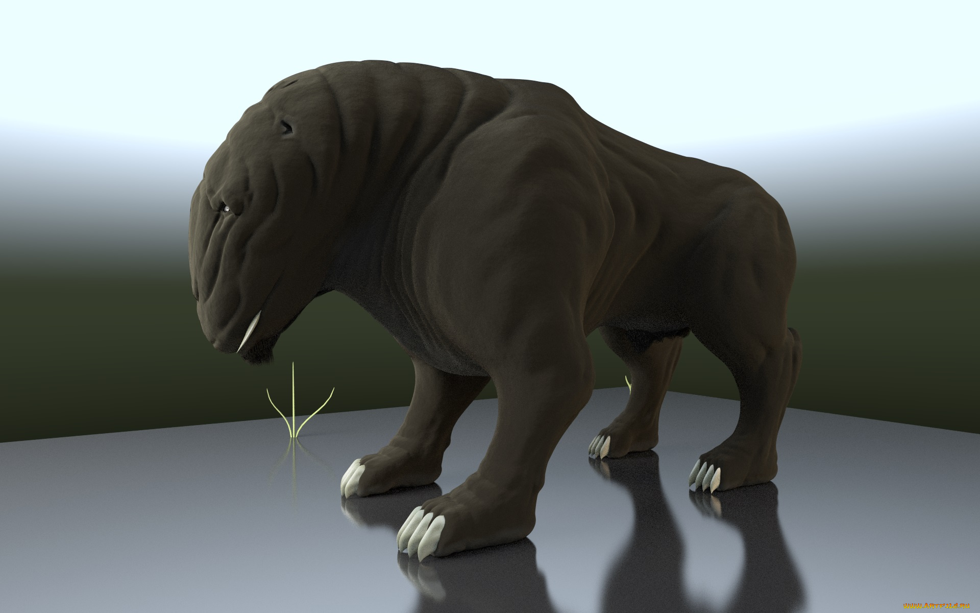 3д, графика, creatures, существа, существо, фон