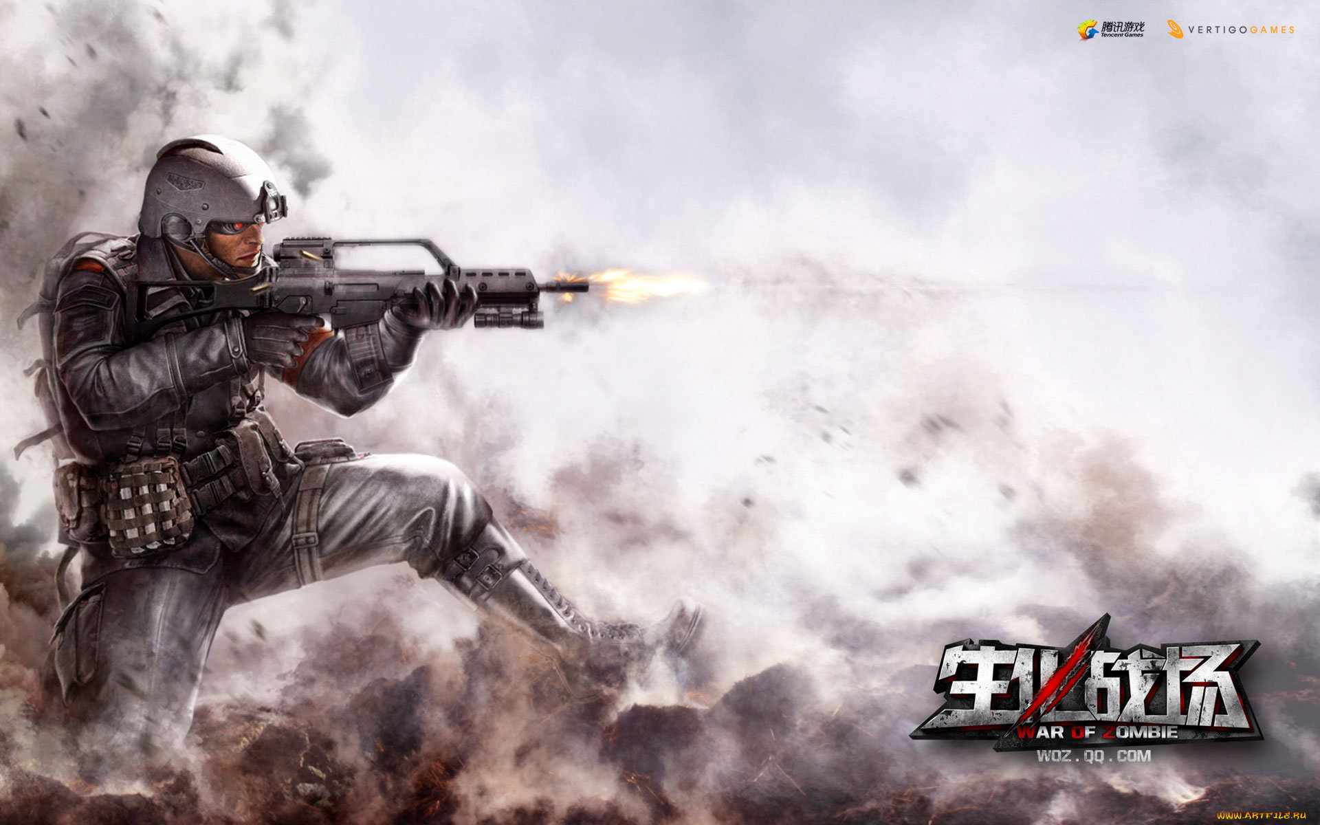 war, of, zombie, видео, игры, солдат