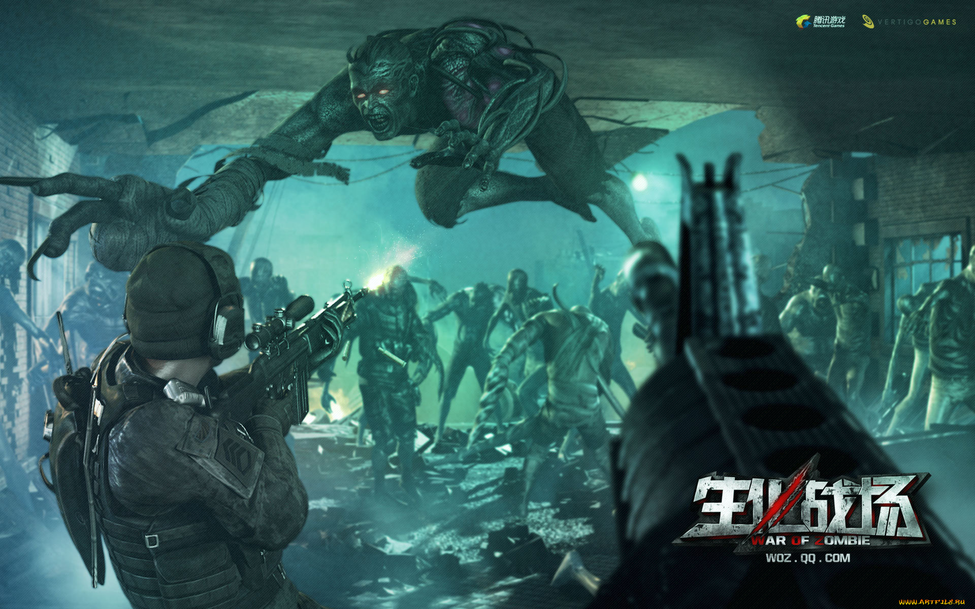 war, of, zombie, видео, игры, солдат, зомби