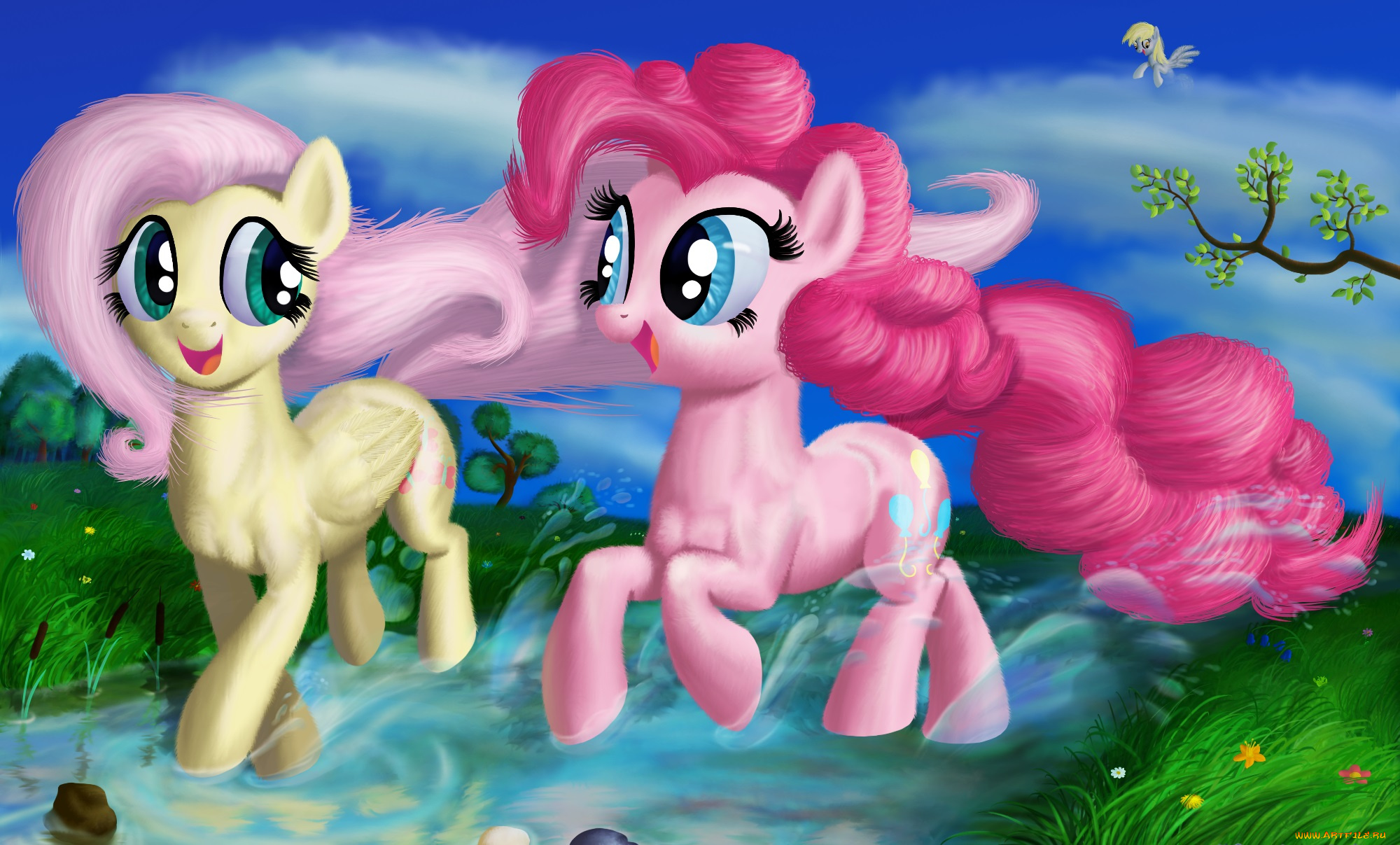 рисованные, животные, сказочные, мифические, лошадки