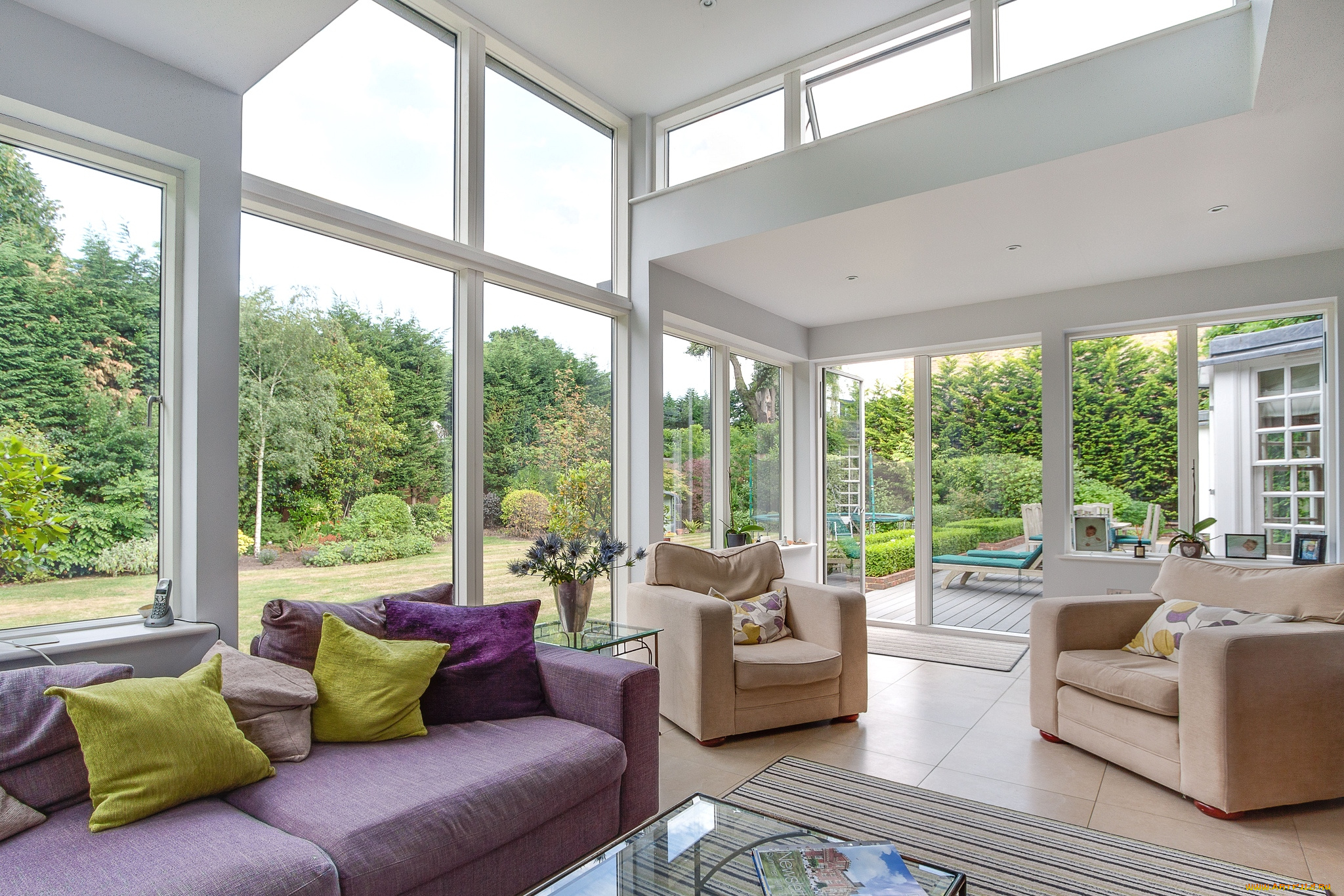 интерьер, веранды, террасы, балконы, диваны