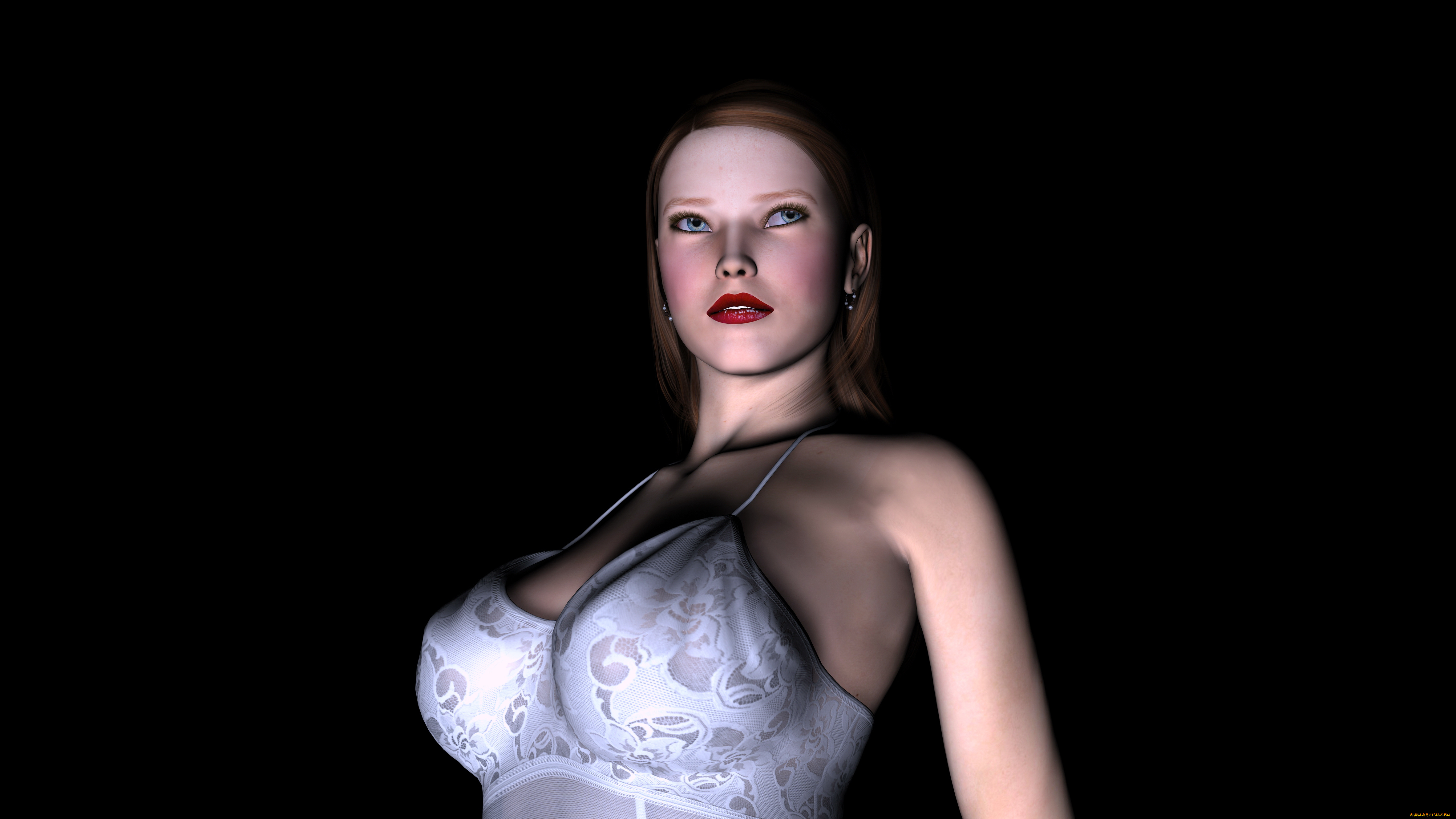 3д, графика, people, люди, взгляд, девушка