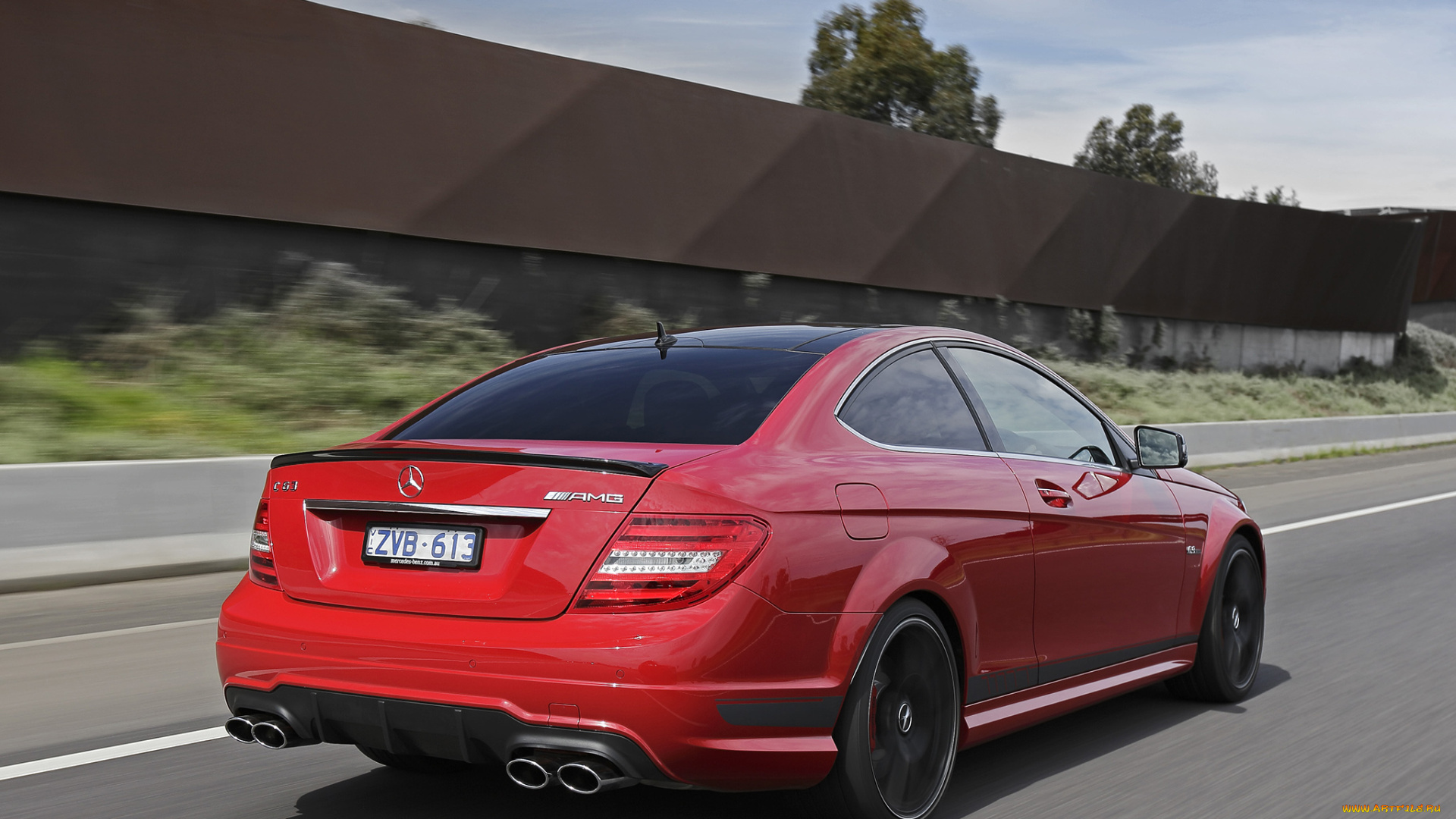 автомобили, mercedes-benz, 2013г, w204, au-spec, edition, 507, amg, c, 63, красный