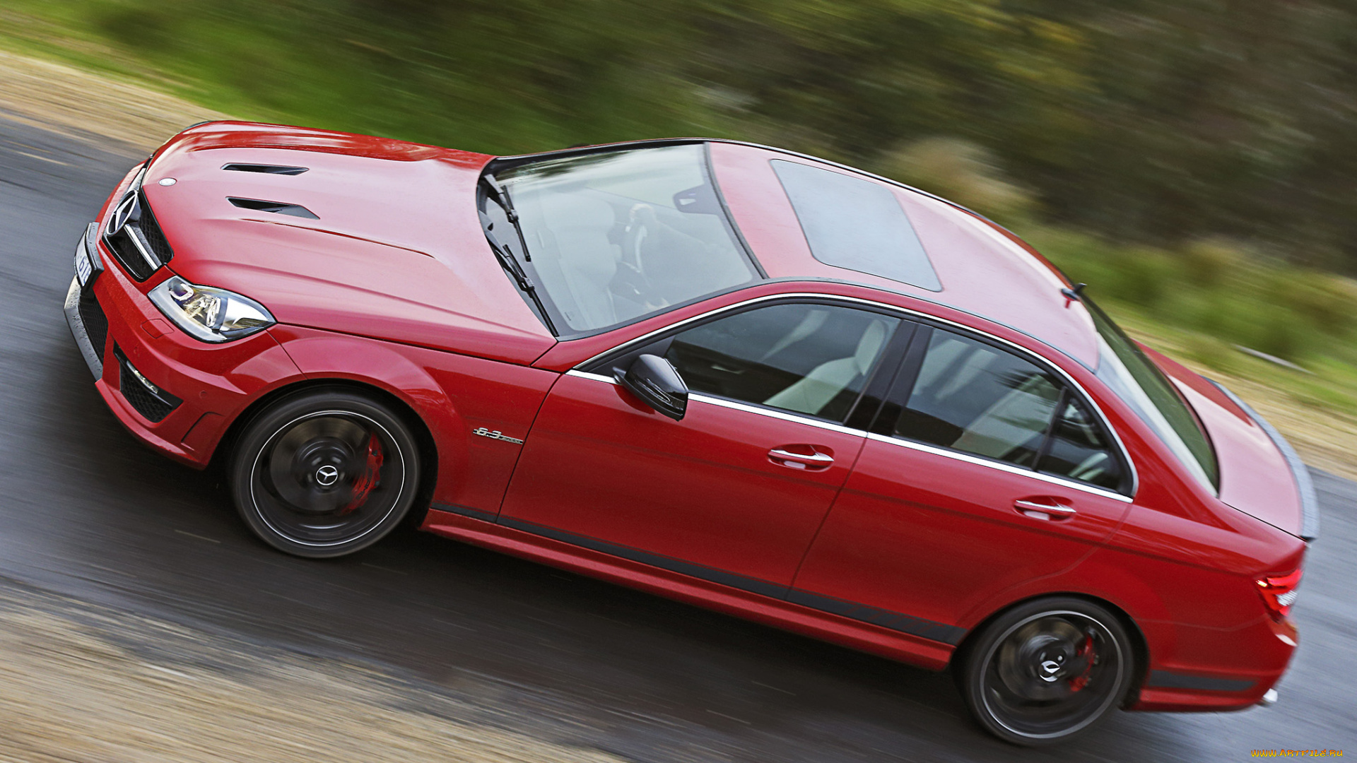 автомобили, mercedes-benz, edition, 507, красный, au-spec, w204, 2013г, amg, c, 63