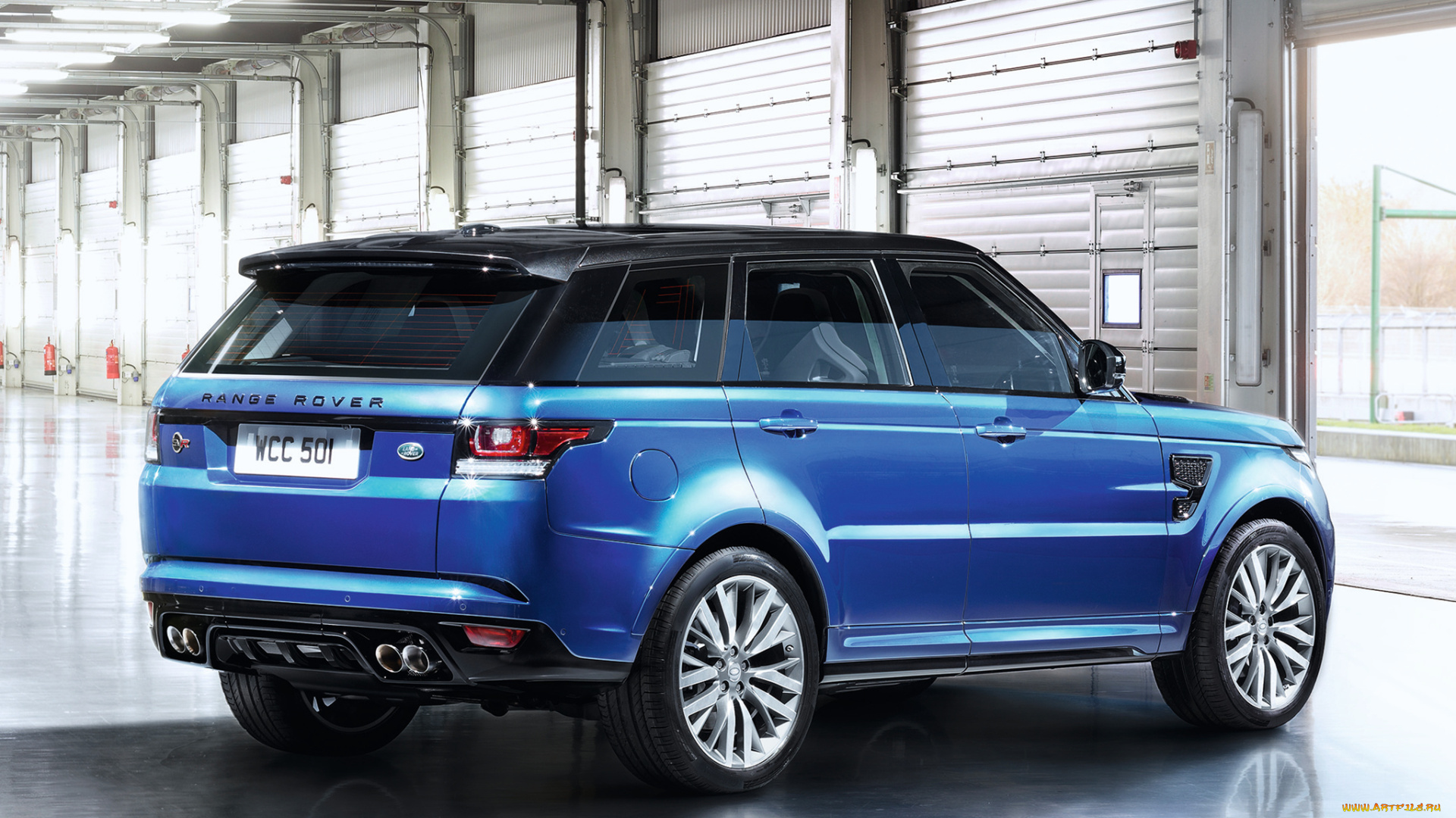 автомобили, range, rover, синий, 2014г, svr, sport, range, rover