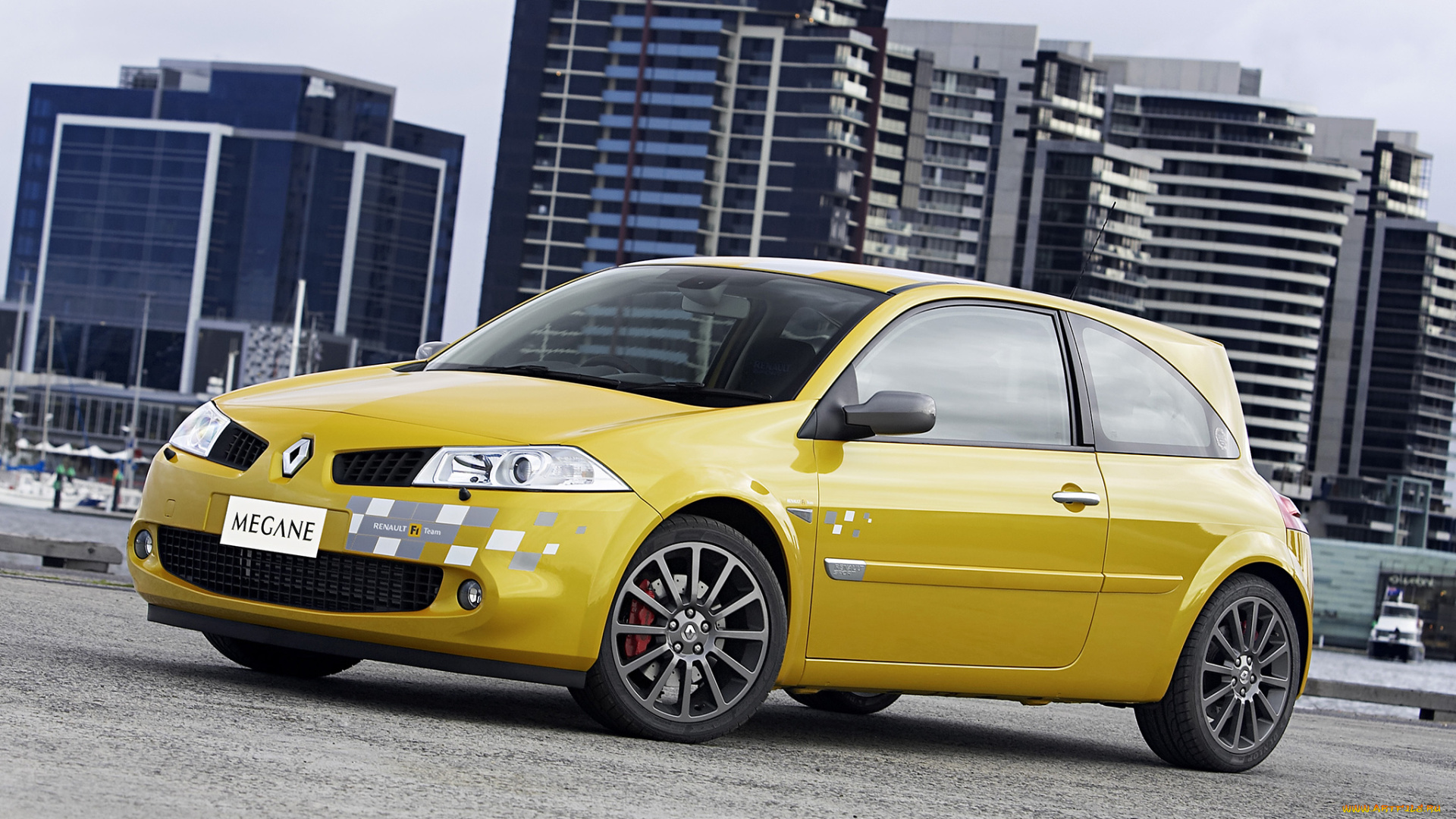 автомобили, renault, желтый, au-spec, r26, rs, megane