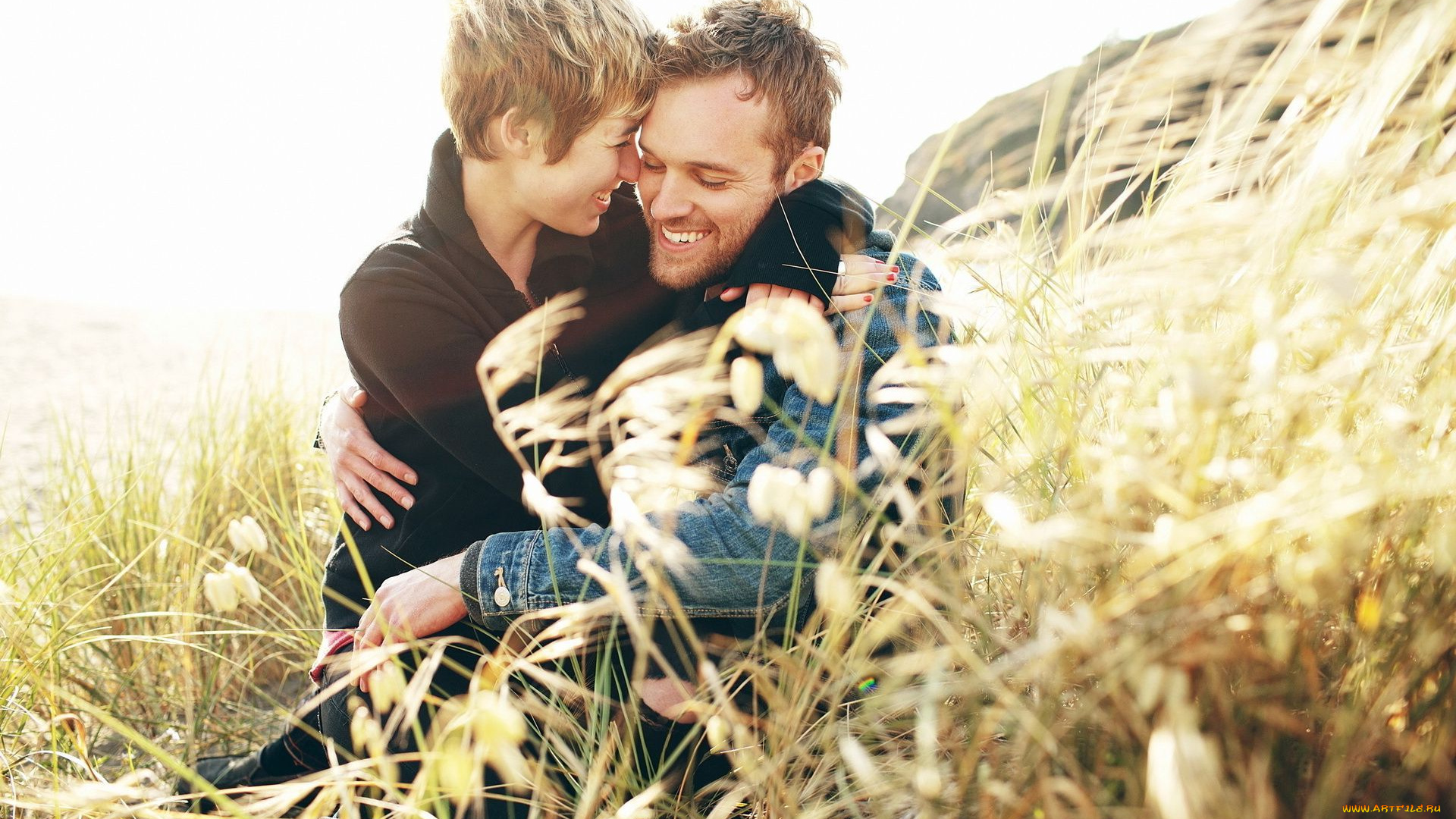 разное, мужчина, женщина, улыбка