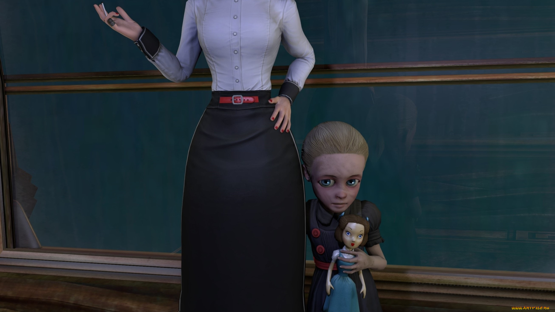 shattered, , reality, 3д, графика, фантазия, , fantasy, дочь, мать