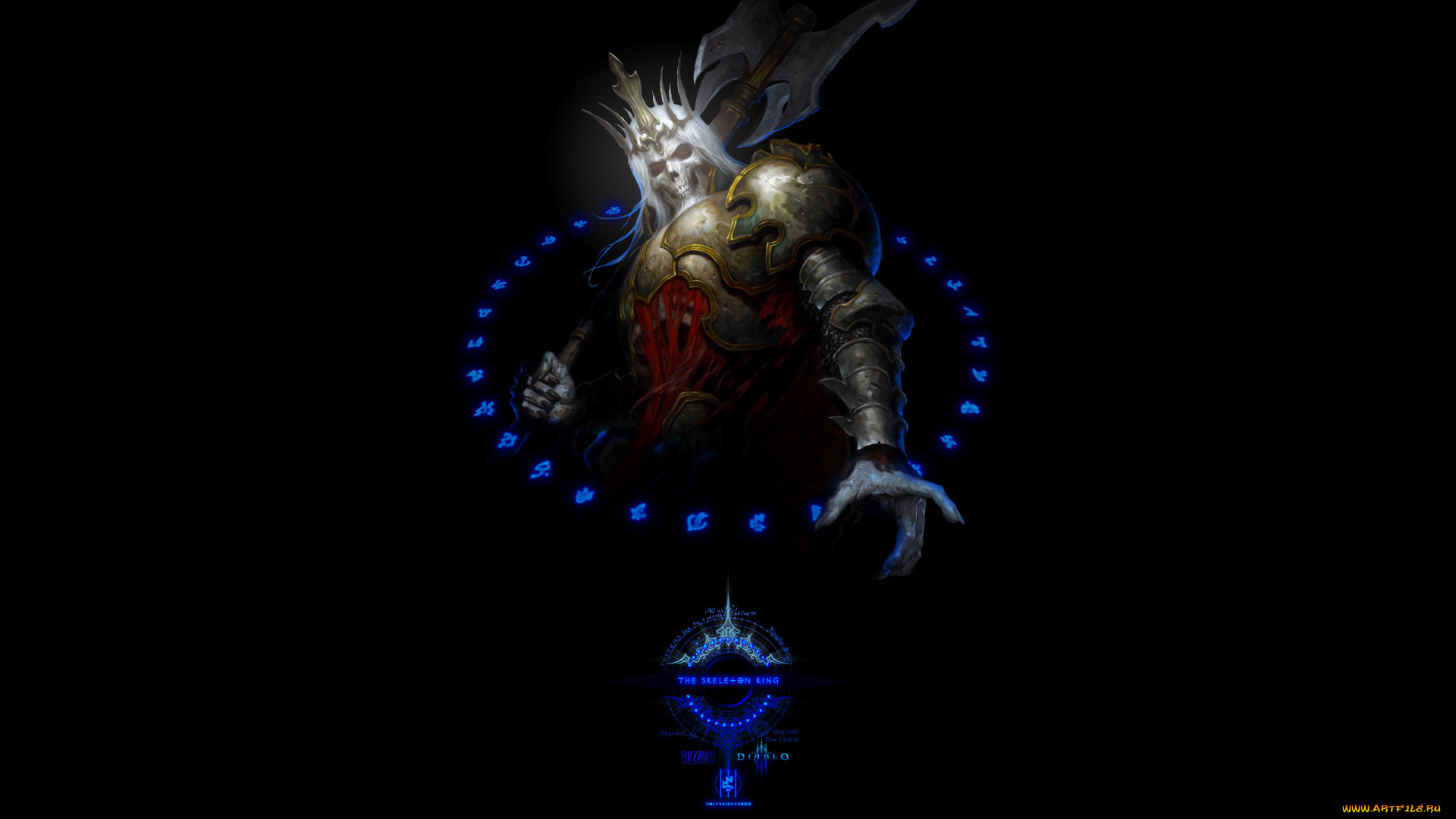 видео, игры, diablo, iii, череп