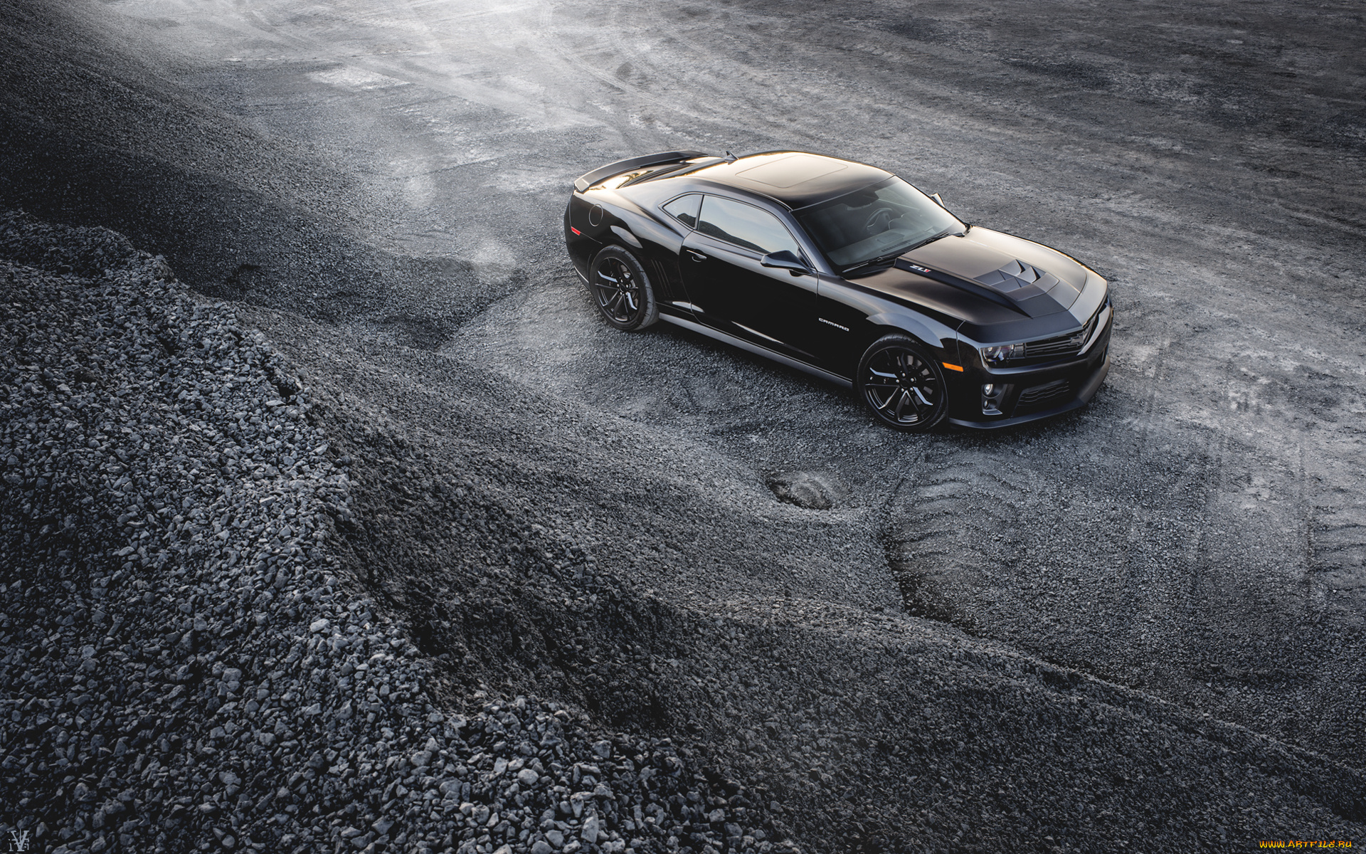 автомобили, camaro, black, andrew, thompson, zl1, chevrolet