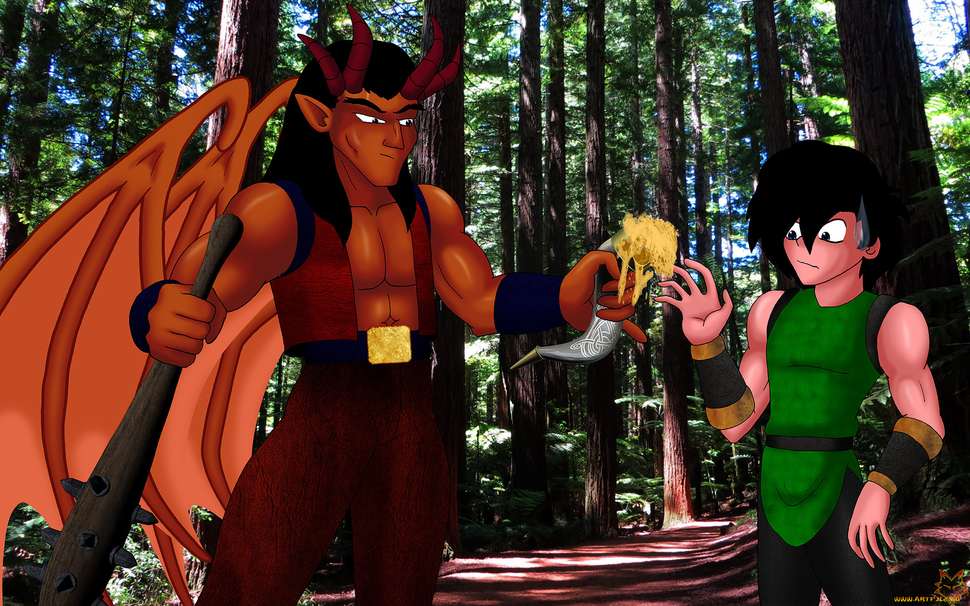 рисованные, -, другое, дракон