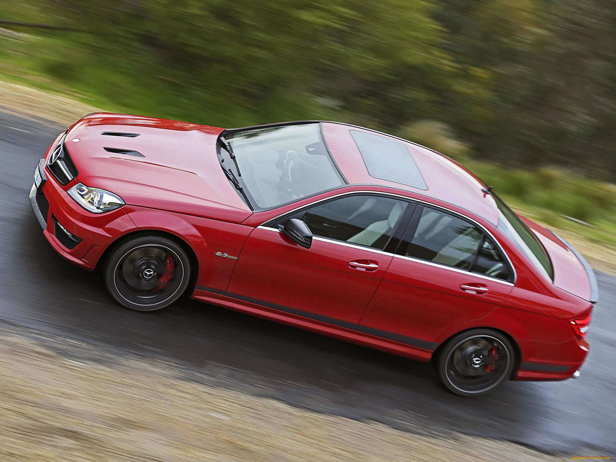 автомобили, mercedes-benz, edition, 507, красный, au-spec, w204, 2013г, amg, c, 63