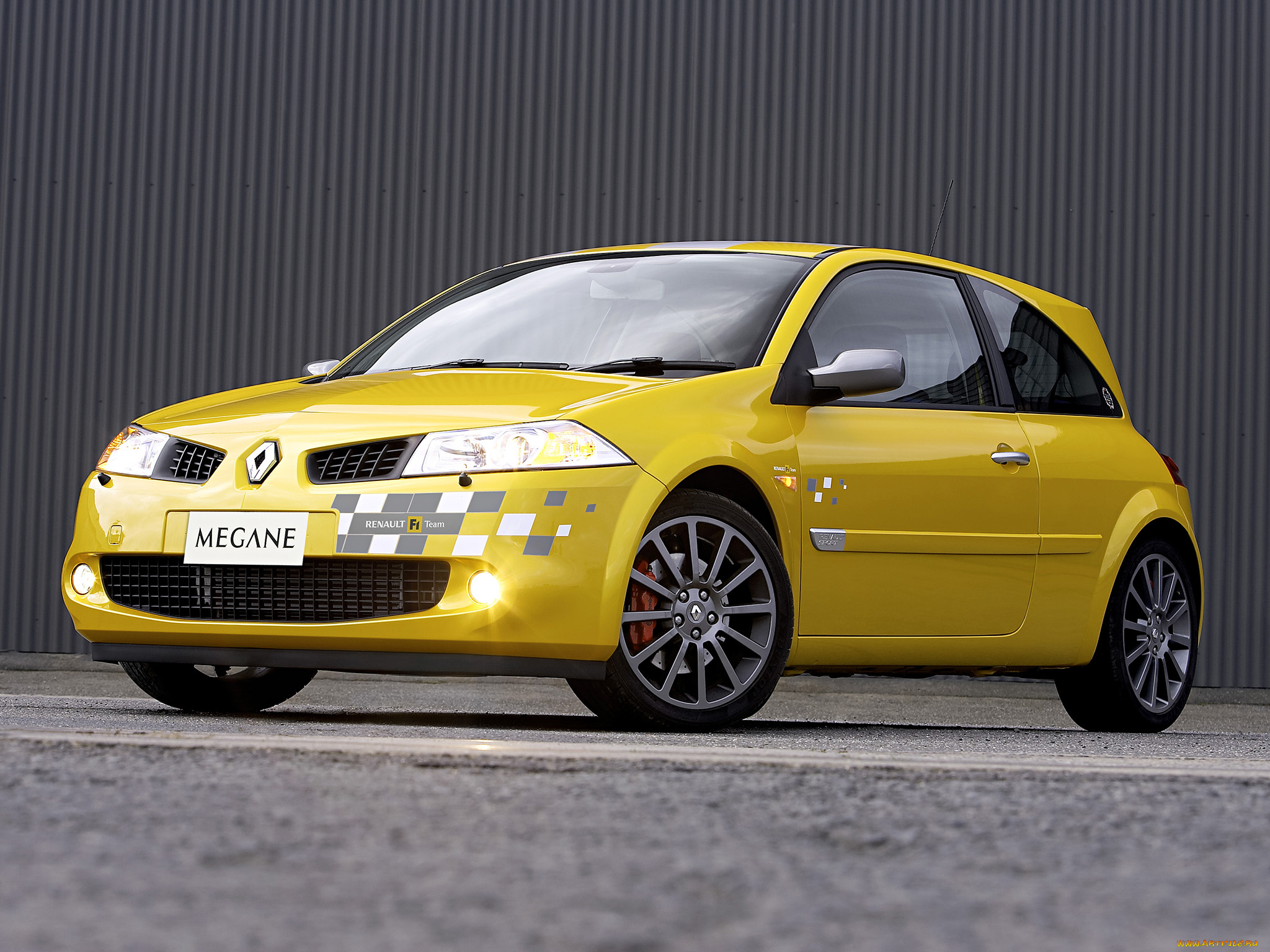 автомобили, renault, желтый, au-spec, r26, megane, rs
