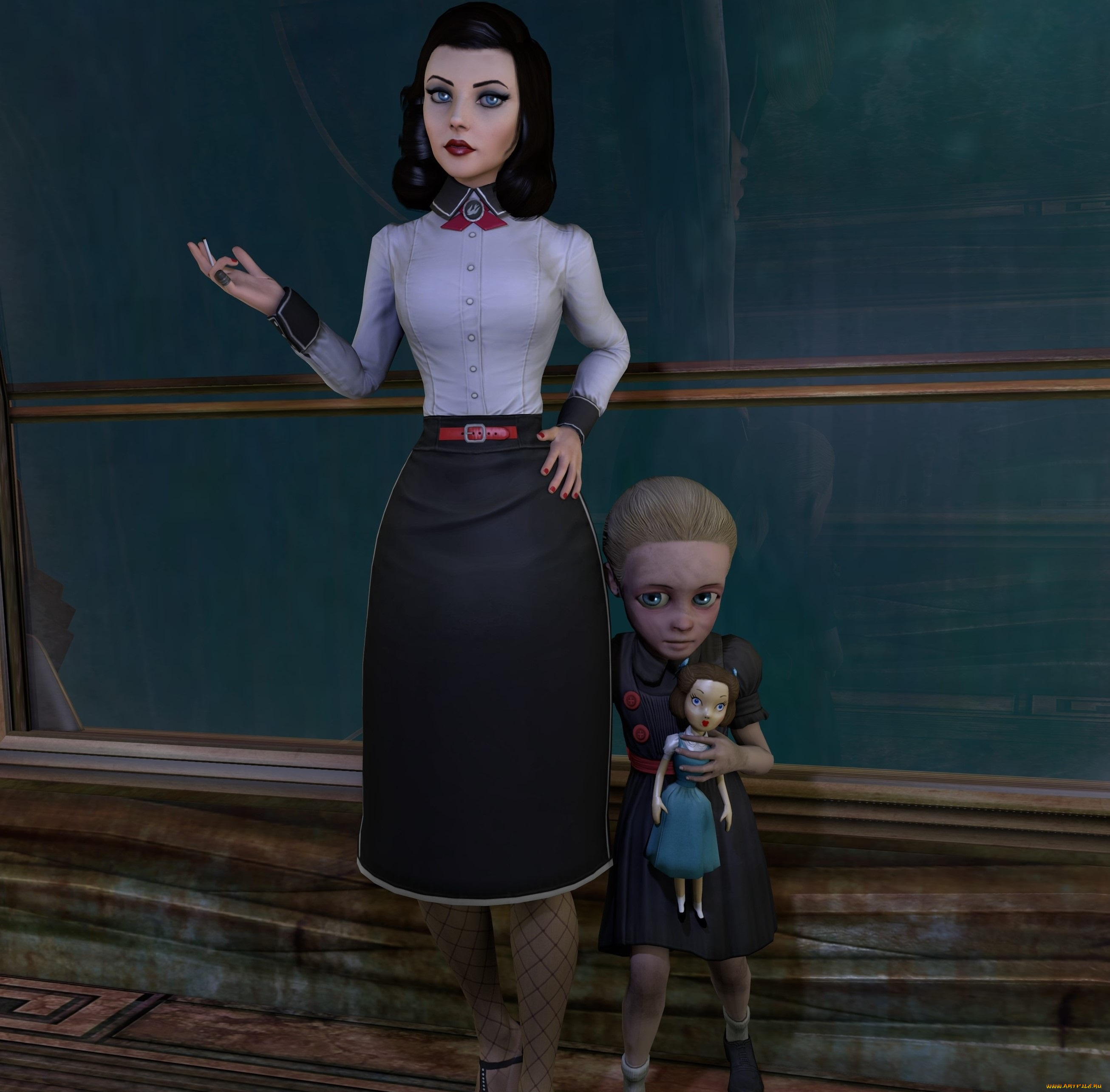 shattered, , reality, 3д, графика, фантазия, , fantasy, дочь, мать