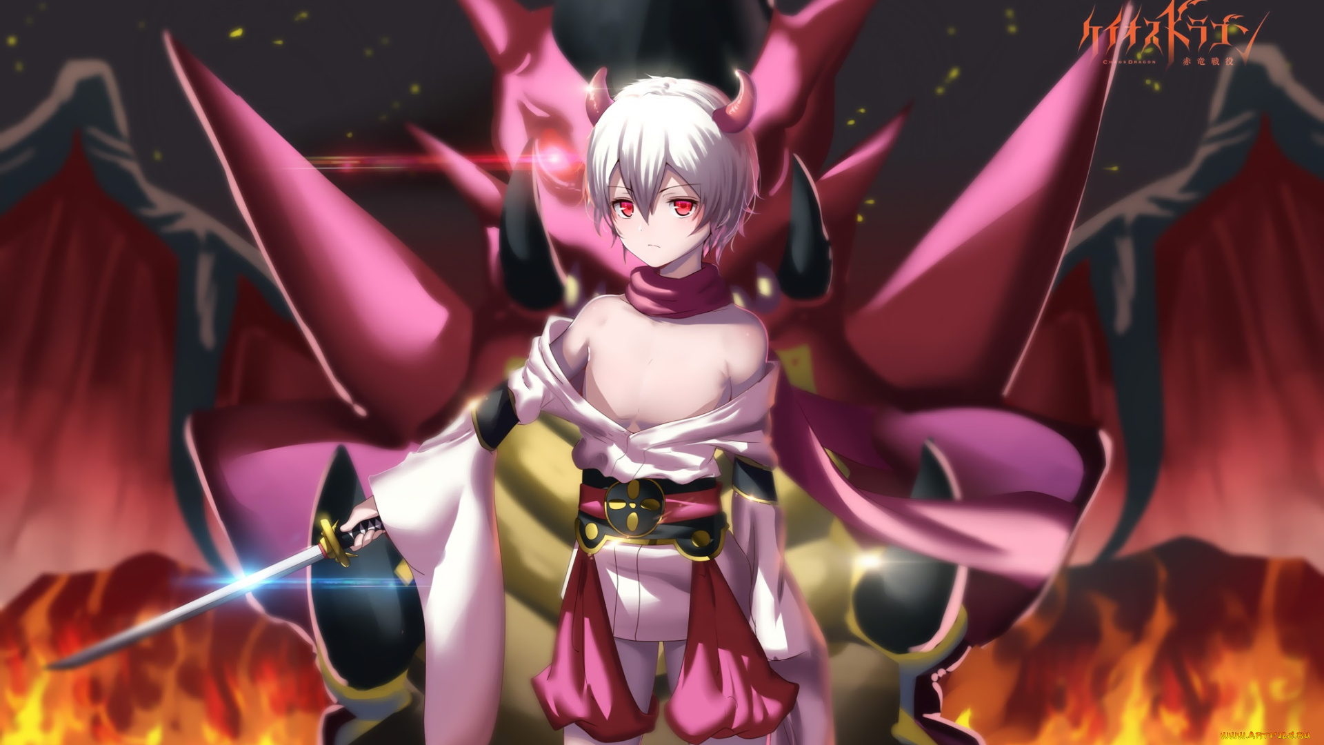 аниме, ангелы, , демоны, девочка, арт, tagme, character, chaos, dragon, hk-zxd0554