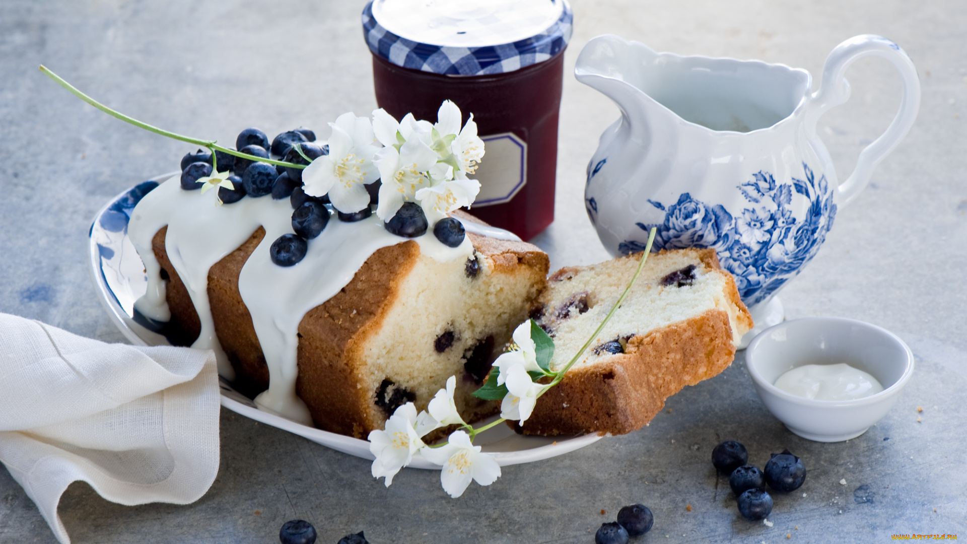 еда, пирожные, , кексы, , печенье, кекс, ягоды, черника, ромашка