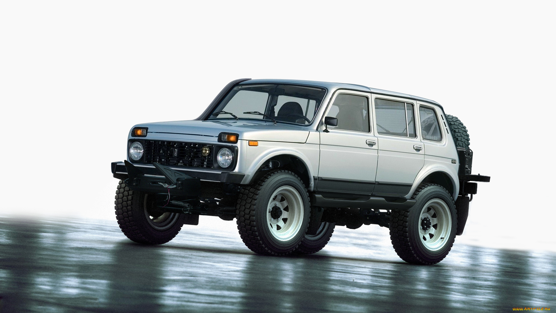 нива, автомобили, виртуальный, тюнинг