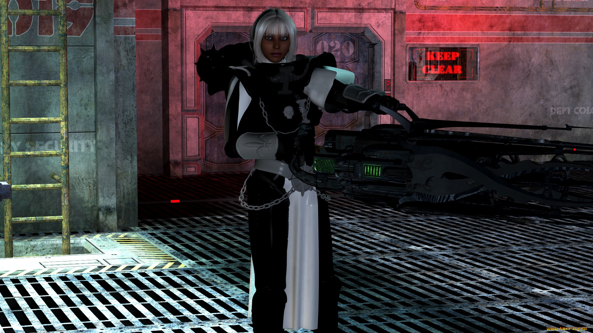 видео, игры, dark, heresy, фон, девушка, взгляд