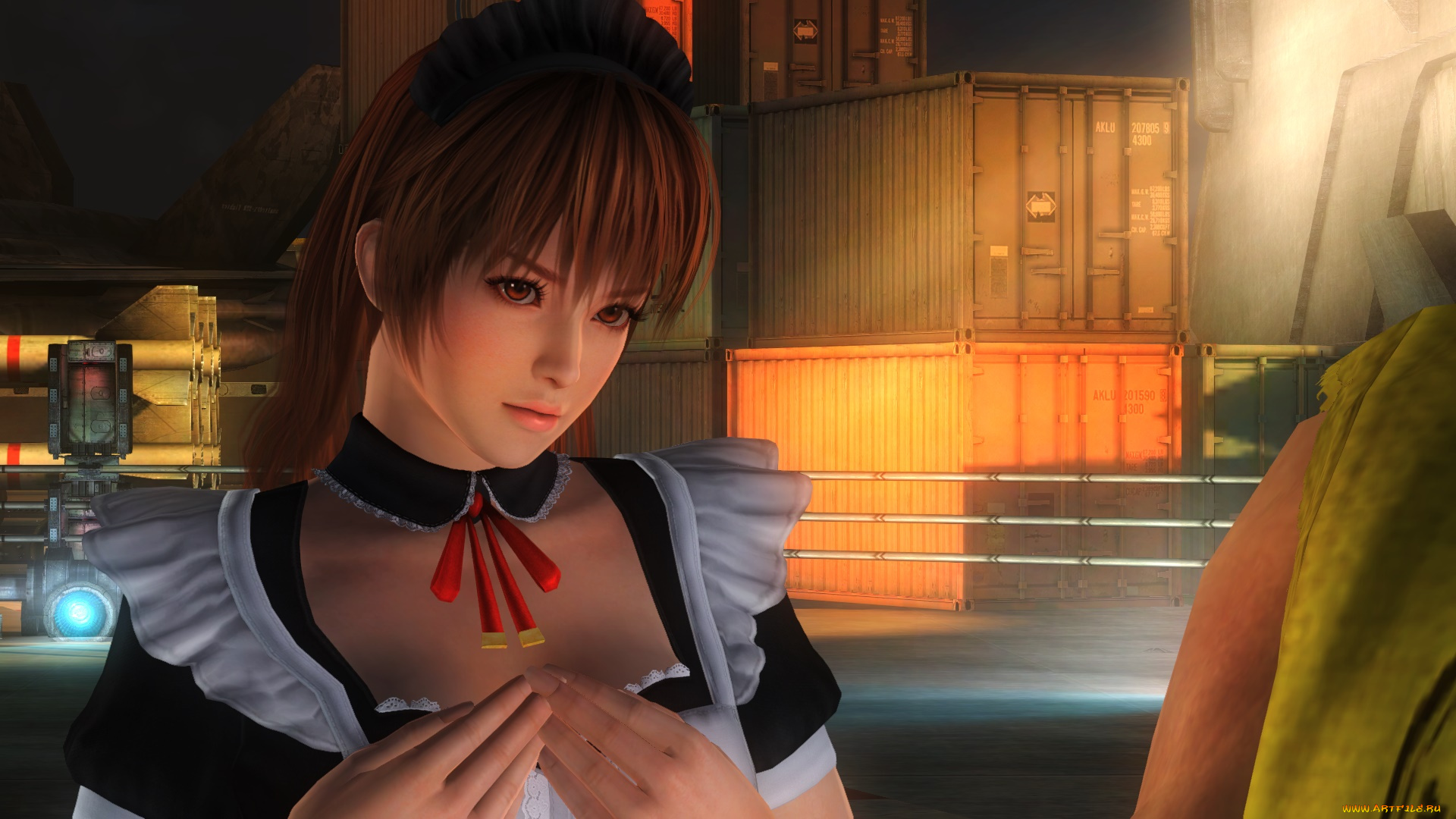 видео, игры, dead, or, alive, 5, девушка, фон, взгляд