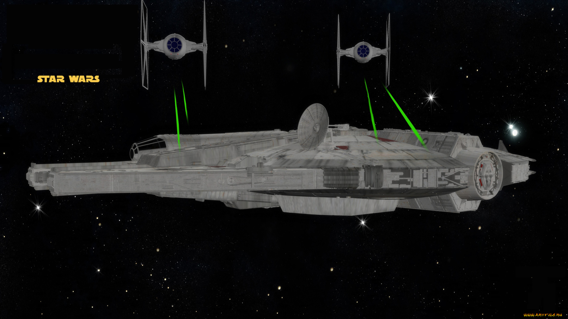 видео, игры, star, wars, космический, корабль, полет, вселенная