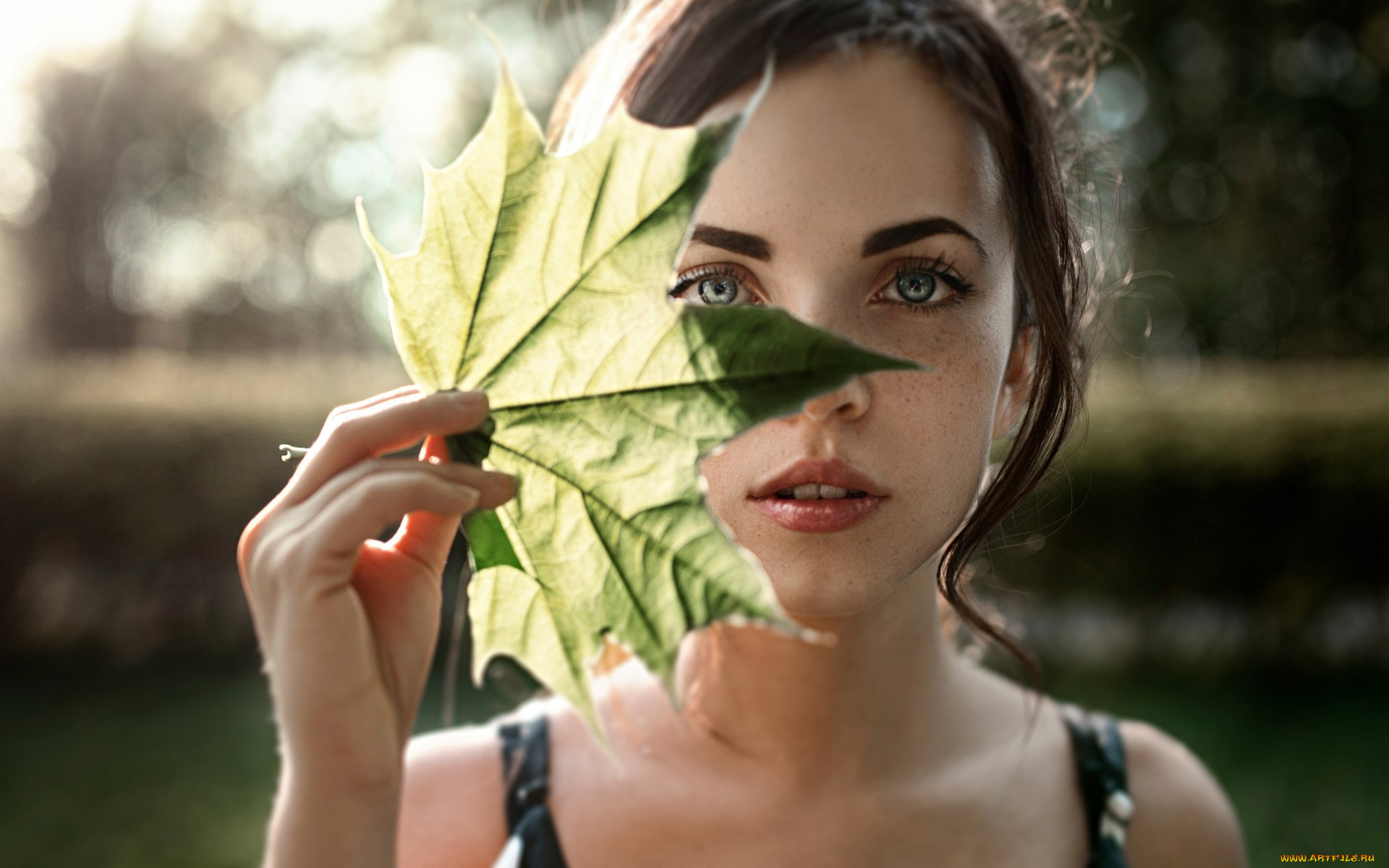 девушки, -unsort, , лица, , портреты, портрет, прелесть, катюша, катя, георгий, Чернядьев, веснушки, лист