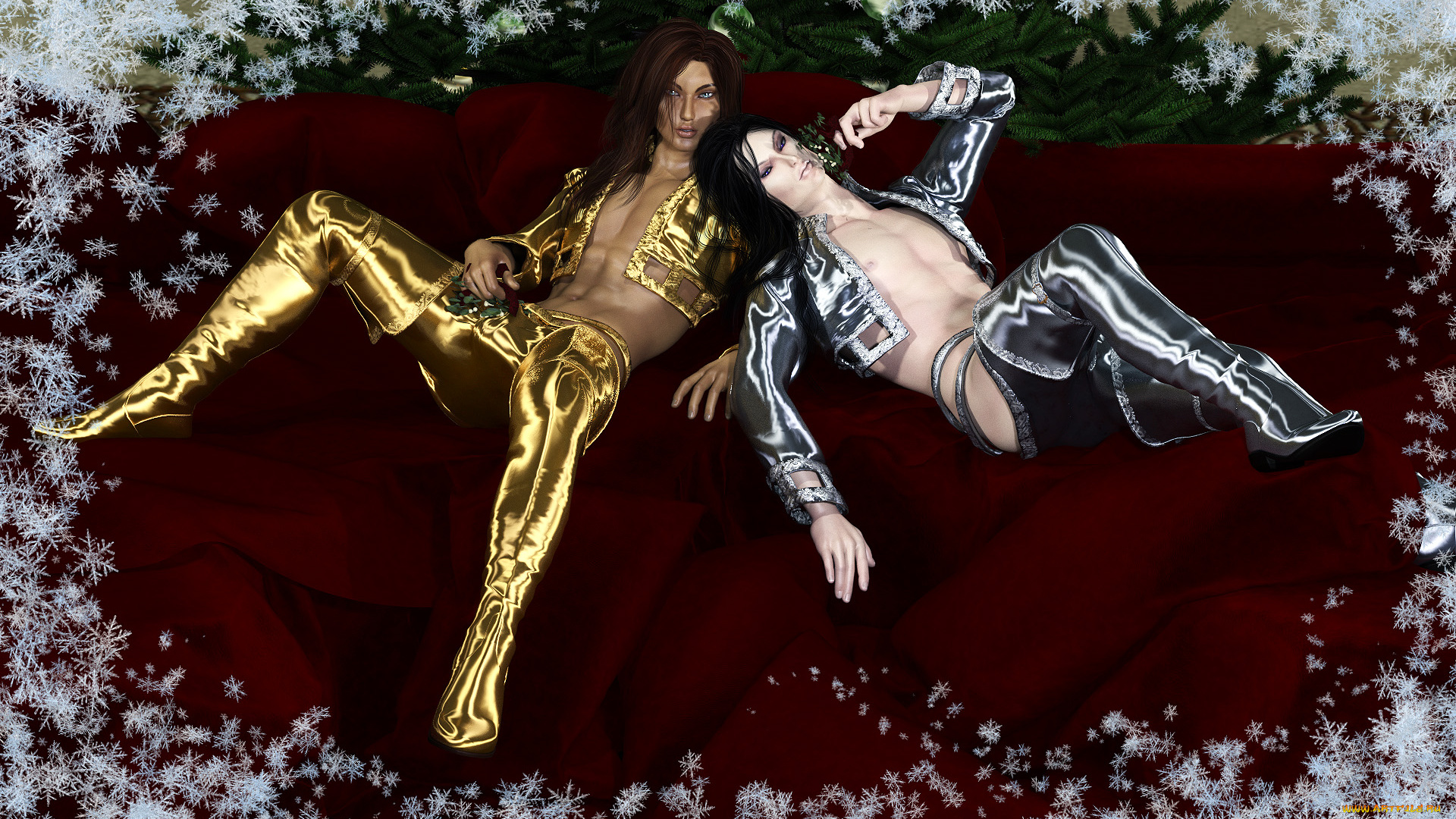 3д, графика, люди, , people, девушки, взгляд, фон