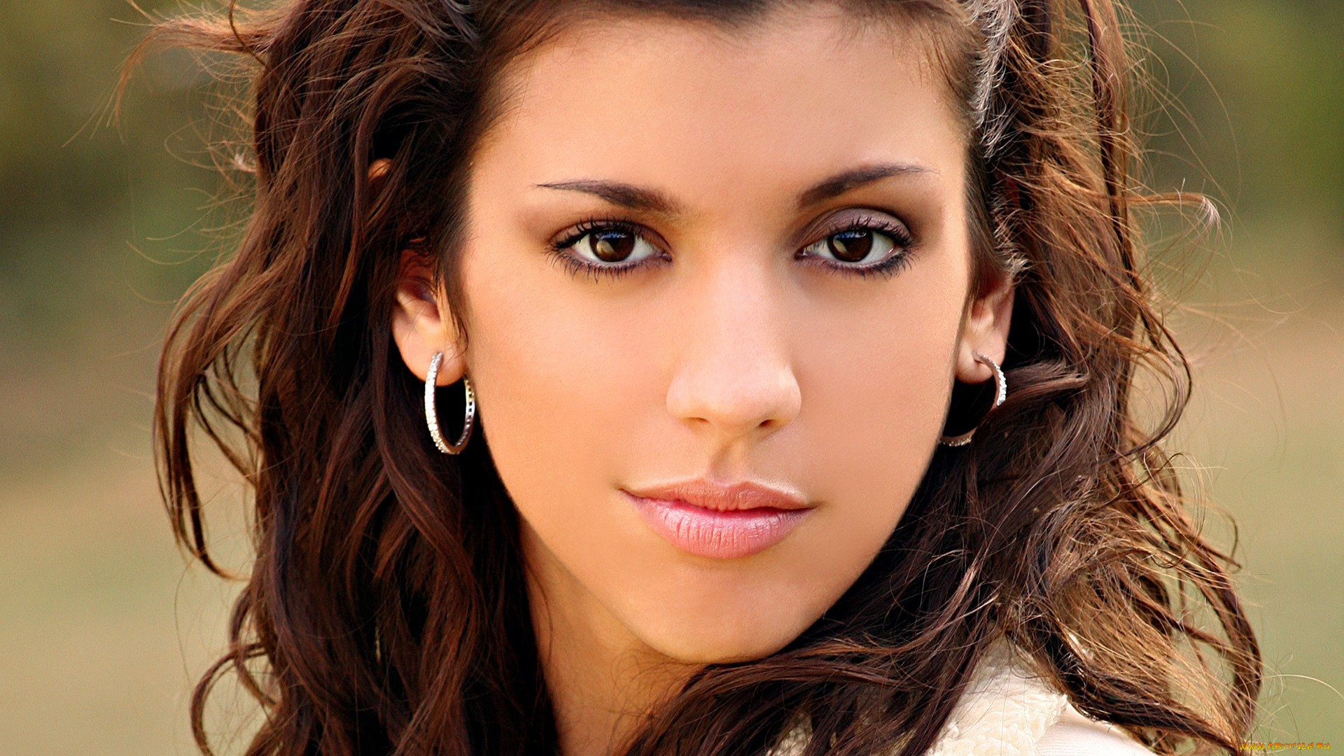 девушки, -unsort, , лица, , портреты, серьги, шатенка, взгляд, лицо