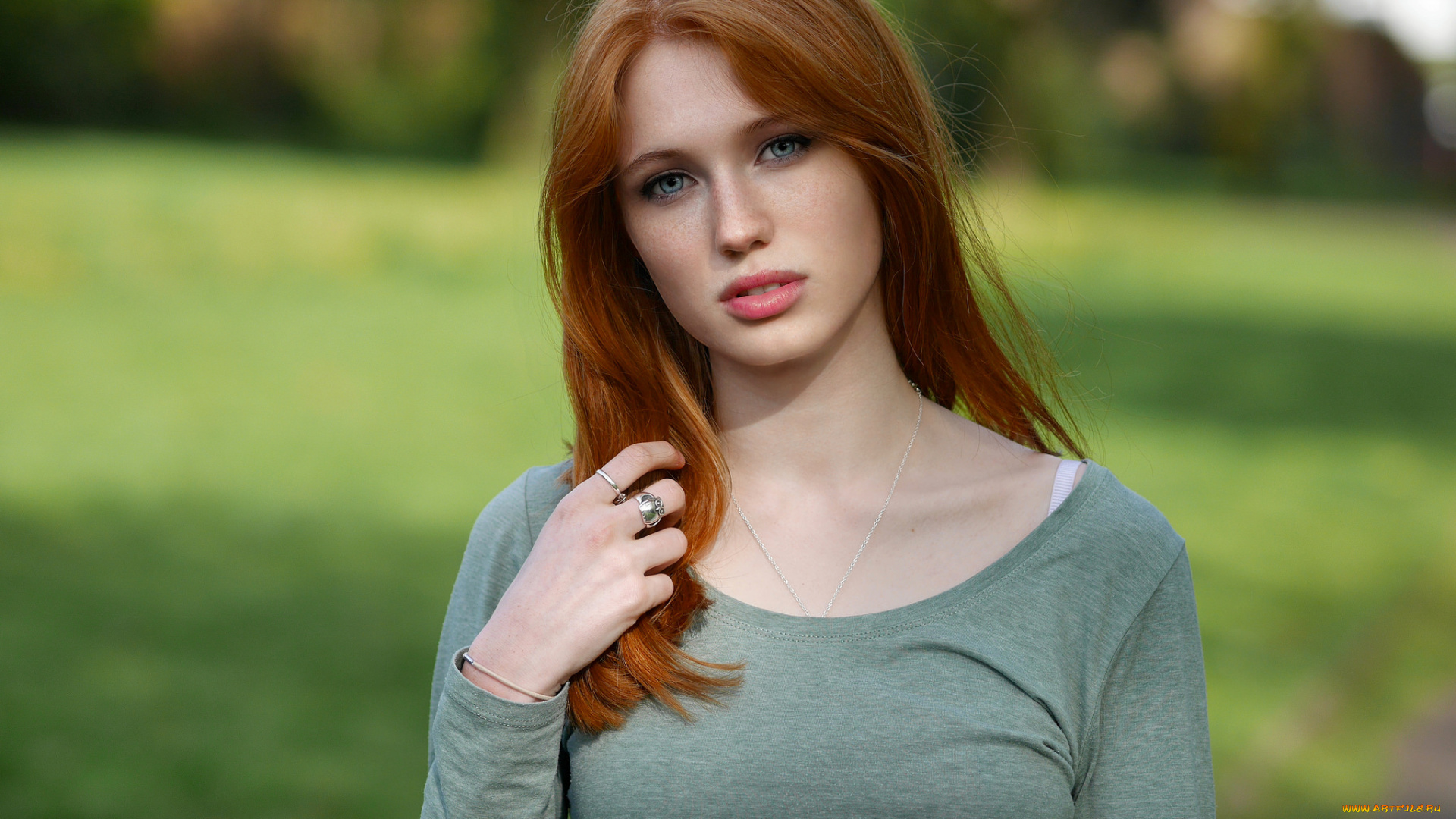 девушки, -unsort, , рыжеволосые, и, другие, взгляд, лицо