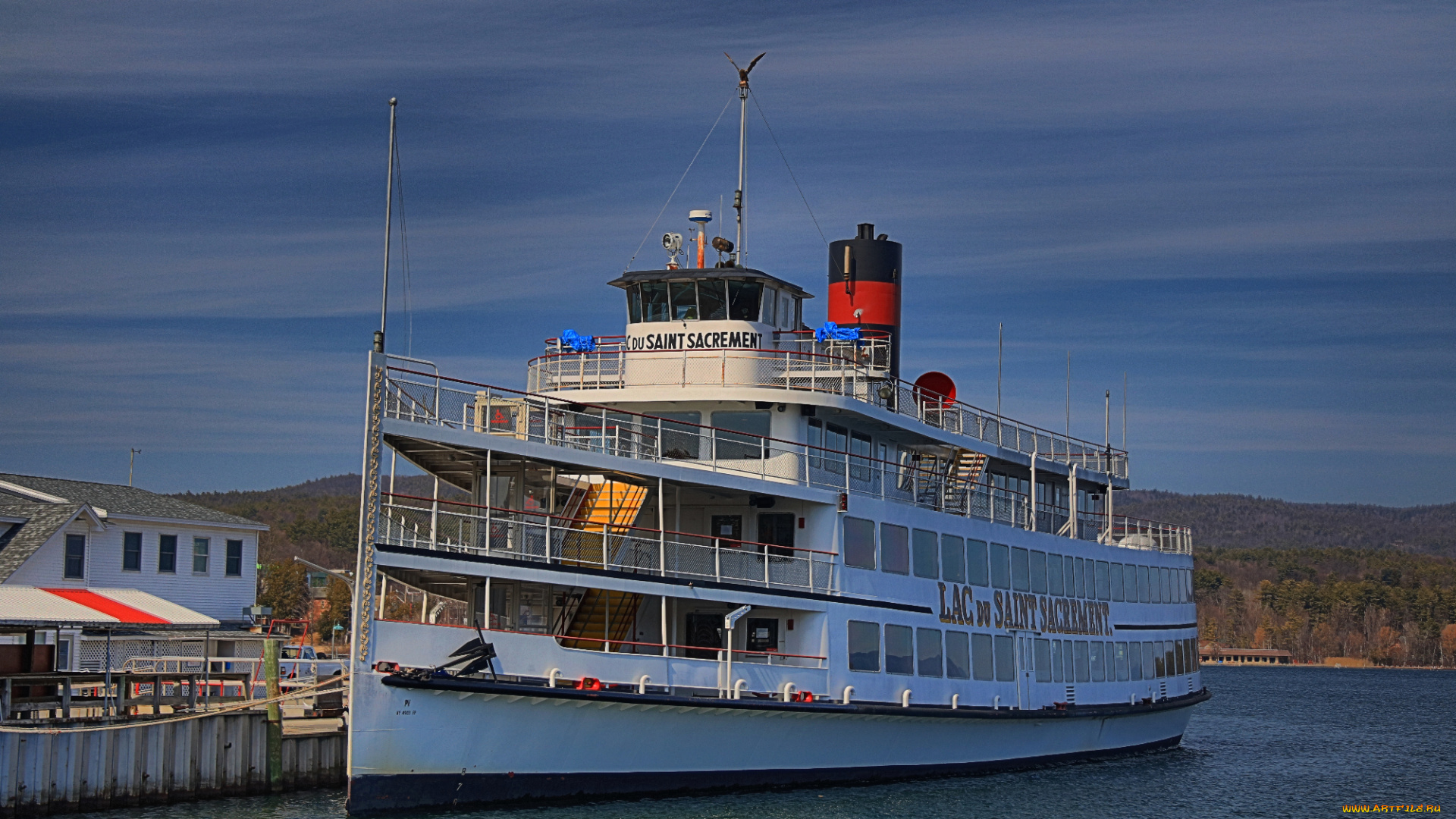 корабли, пароходы, причал