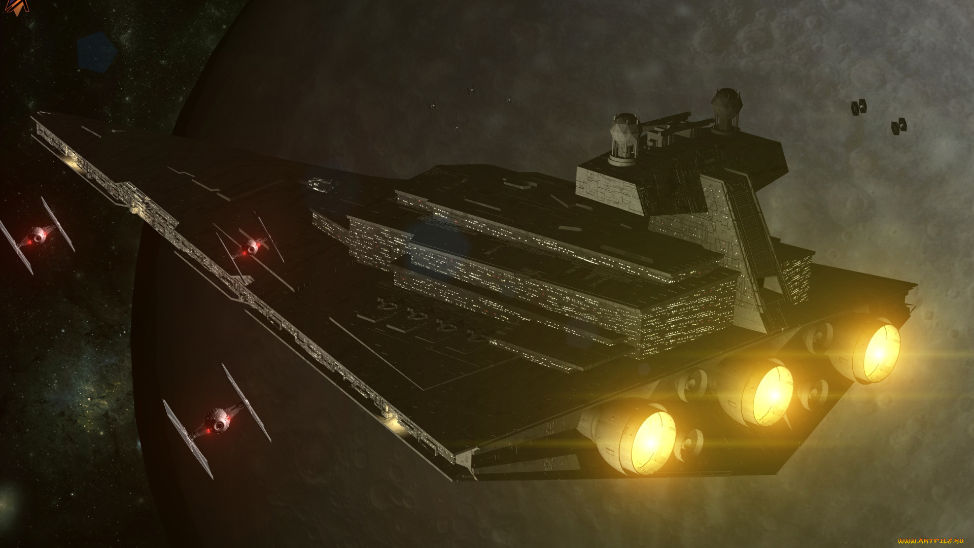 космос, арт, космический, корабль, полет, вселенная, планета