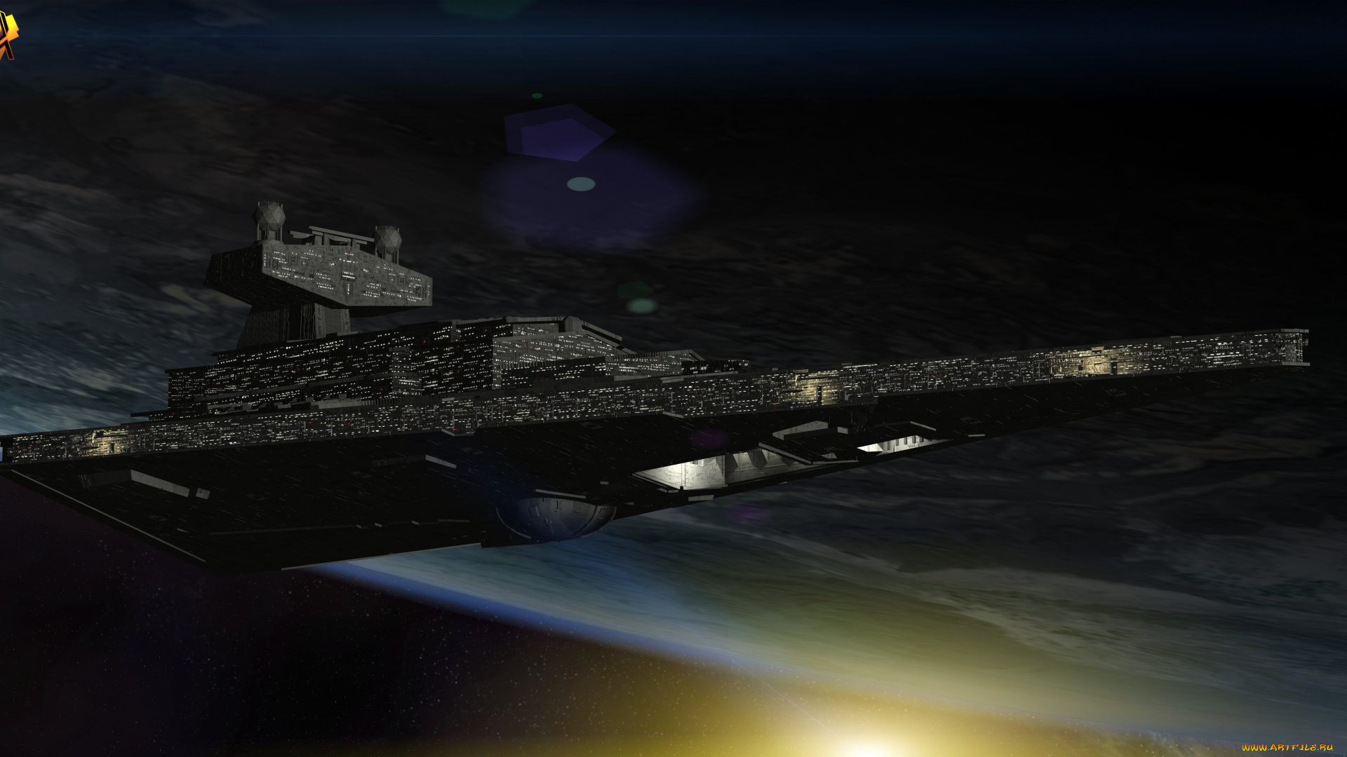 космос, арт, космический, корабль, полет, вселенная, планета