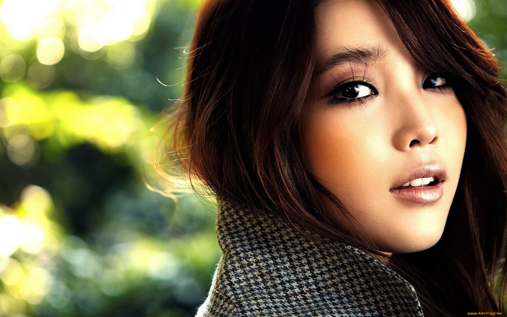 девушки, -unsort, , лица, , портреты, лицо, взгляд, пальто