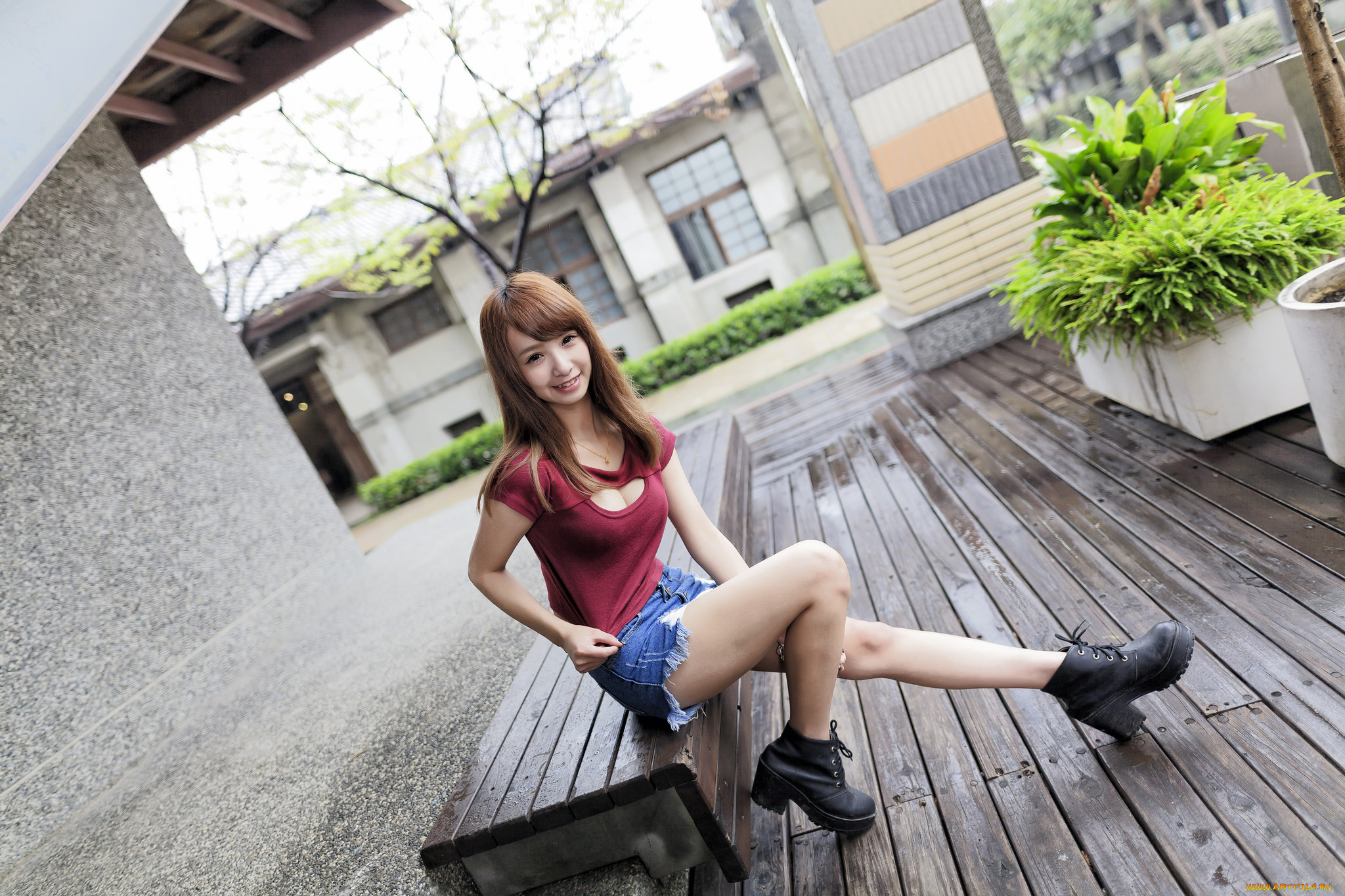 девушки, -unsort, , азиатки, лицо, взгляд