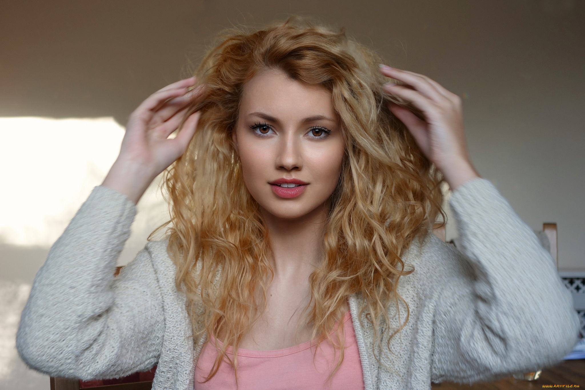 девушки, -unsort, , блондинки, взгляд, лицо