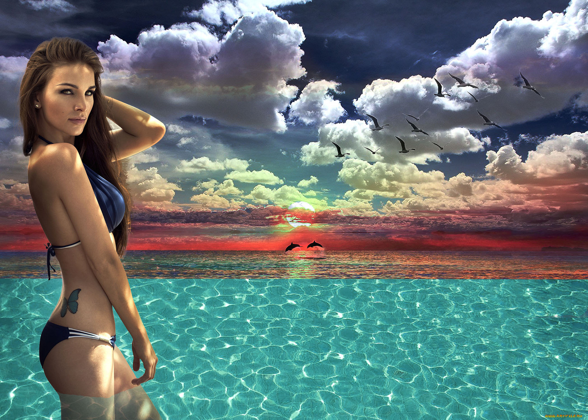 разное, компьютерный, дизайн, лицо, взгляд