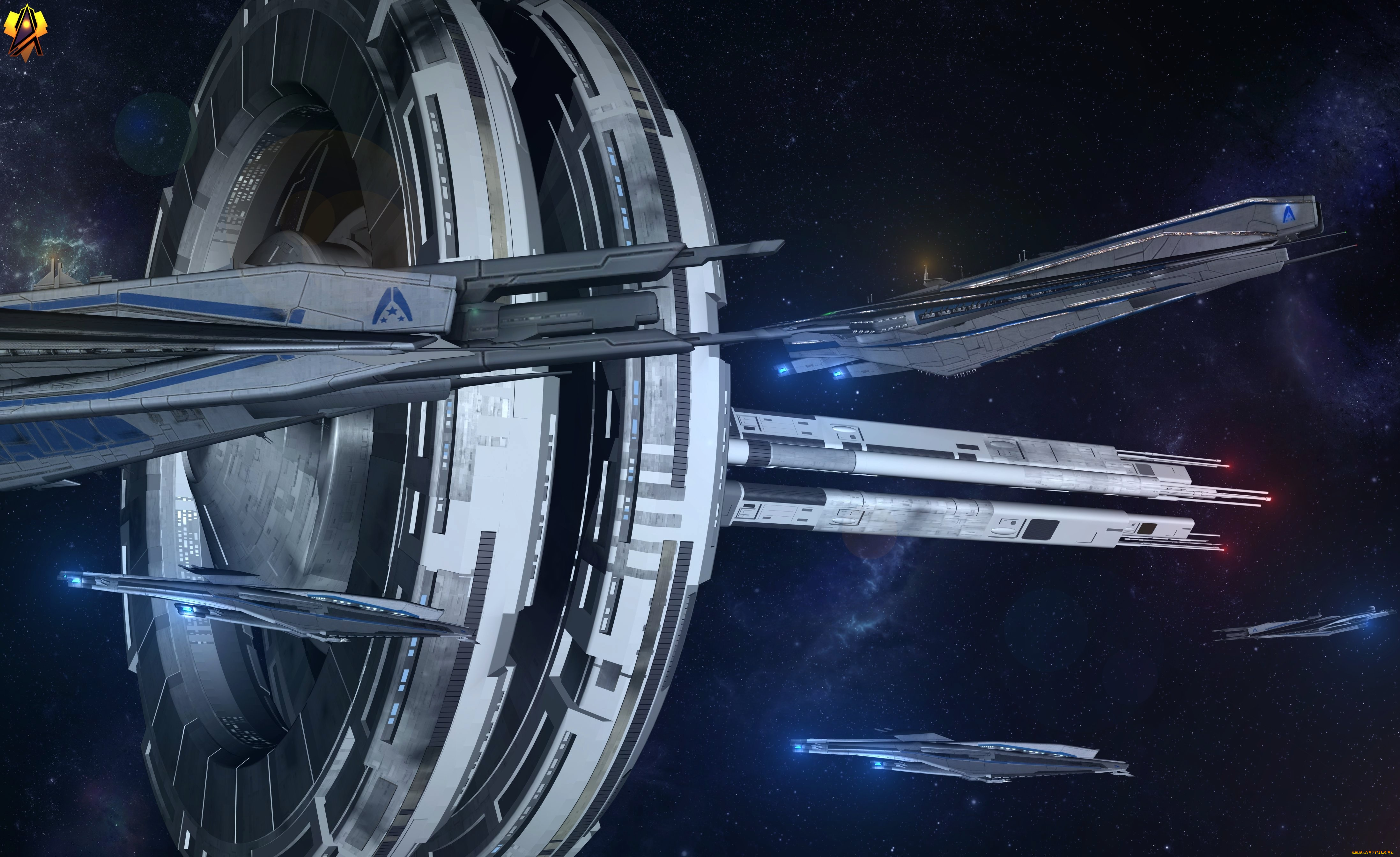 космос, арт, космический, корабль, полет, вселенная