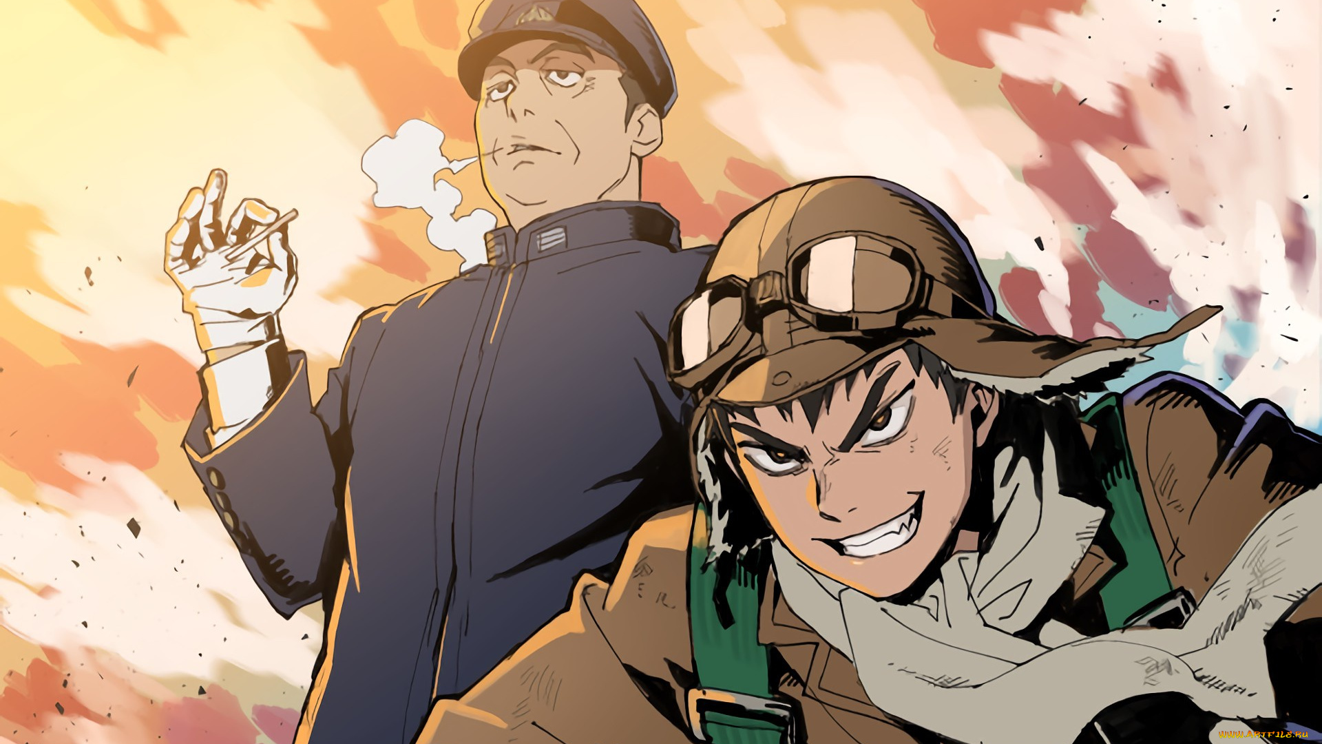 аниме, drifters, pilot, asian, marine, drifter, man, navy, japanese