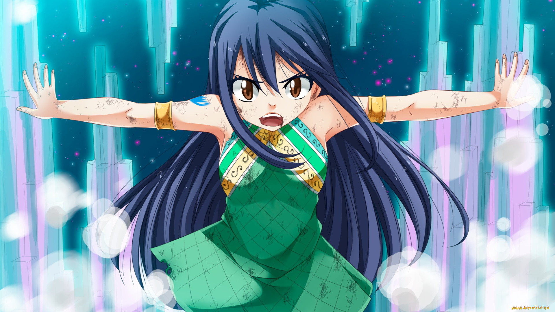 аниме, fairy, tail, wendy, marvell