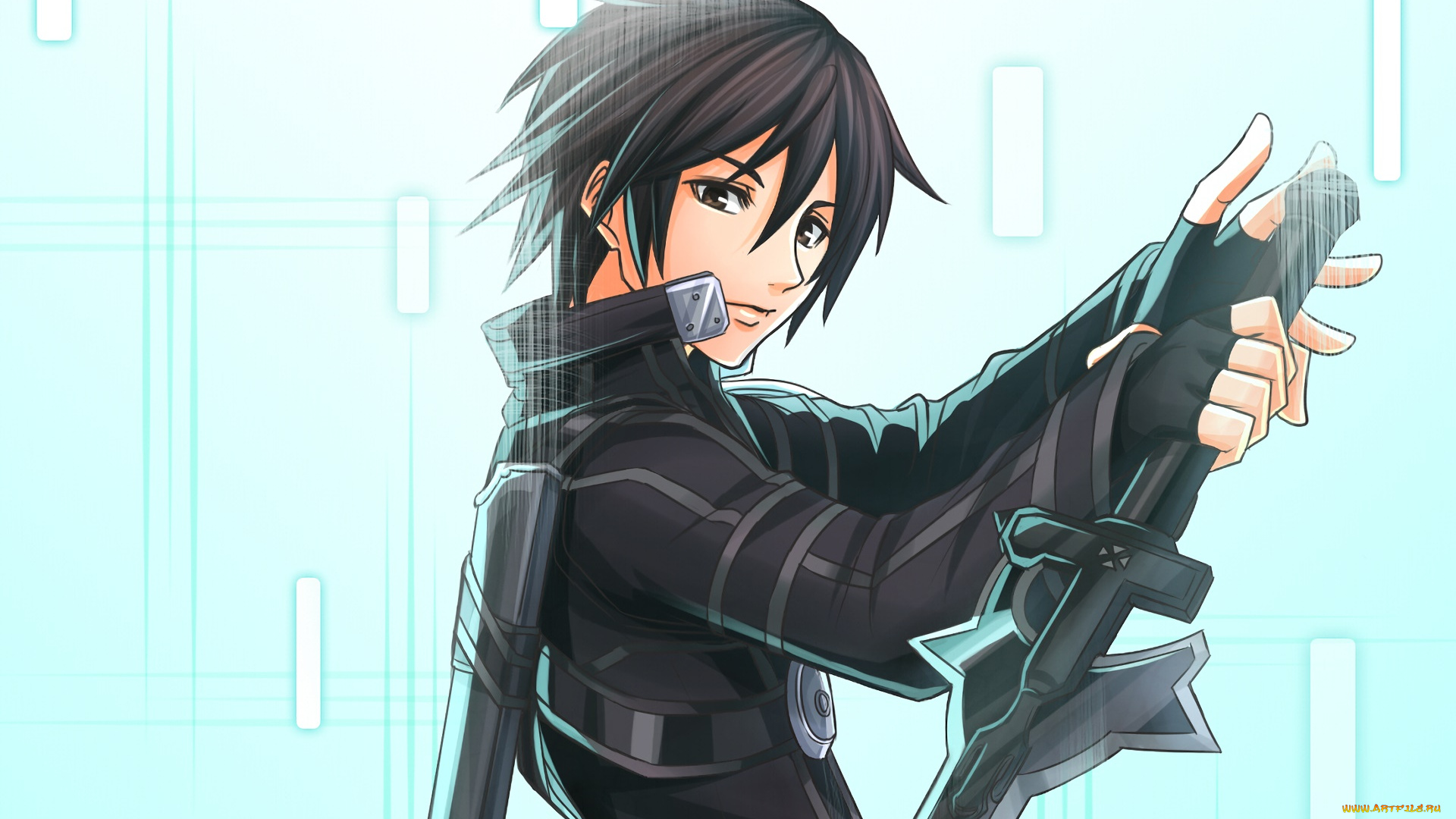 аниме, sword, art, online, фон, взгляд