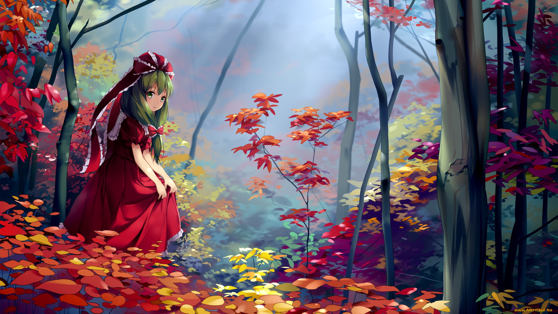 аниме, touhou, kagiyama, hina