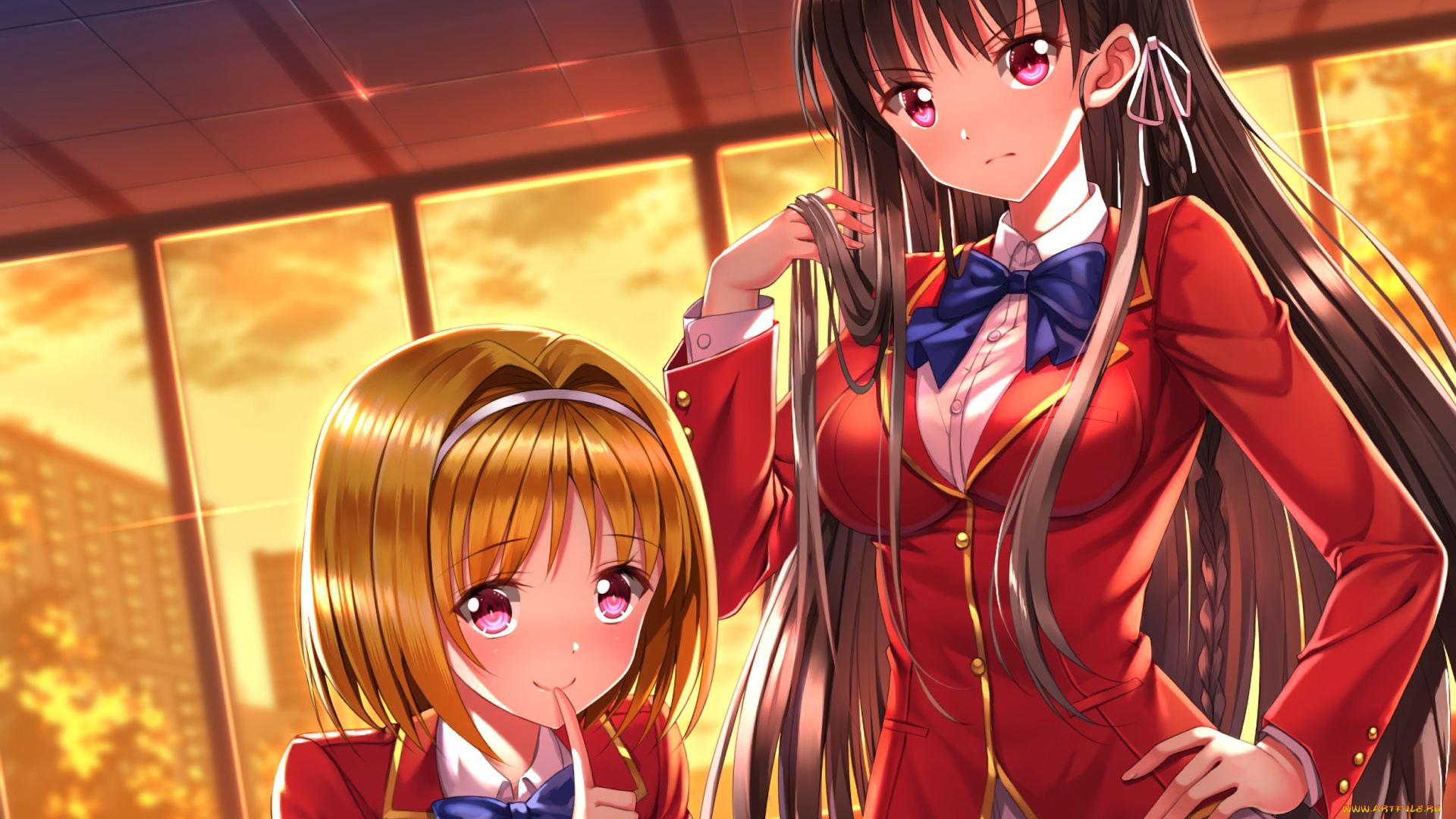 аниме, unknown, , другое, фон, взгляд, девушки